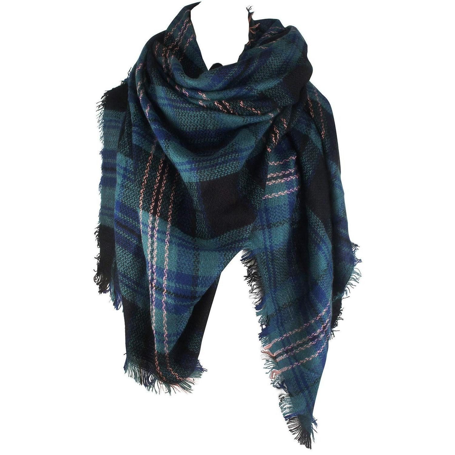 LuxusKollektion XXL-Schal Schal Damen Kariert Tartan Warm Weich Große Decke, (1-St)