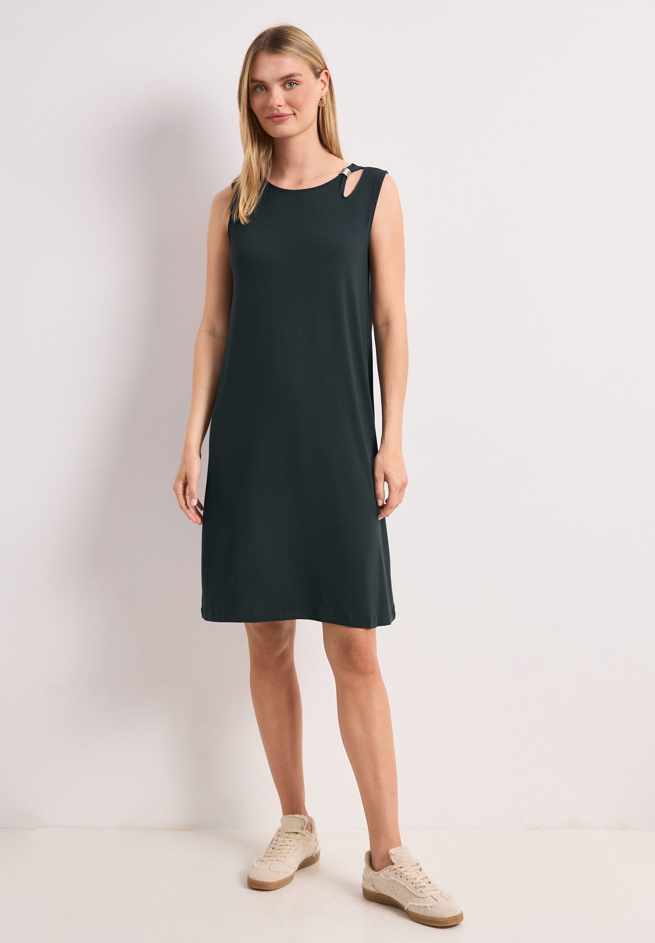 STREET ONE Midikleid mit Rundhalsausschnitt