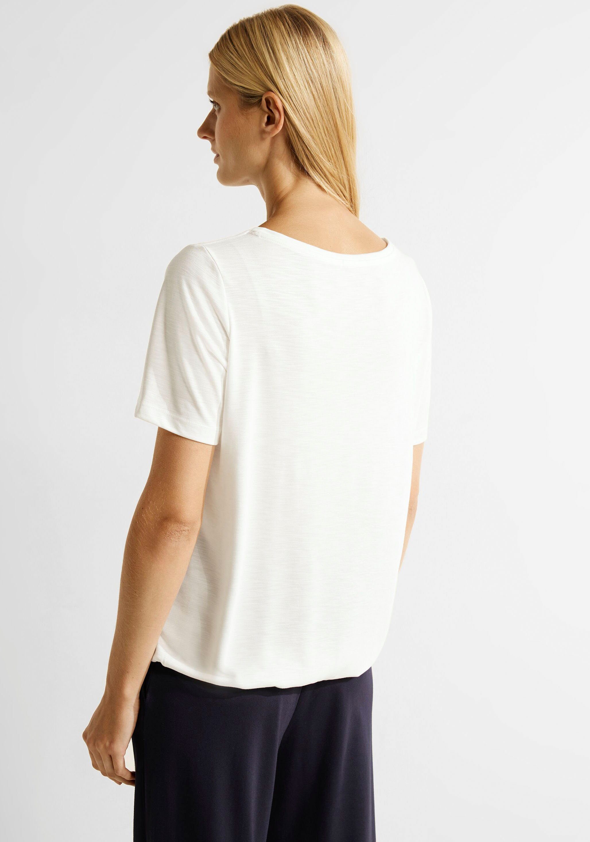 Steinchendetails mit white vanilla Cecil T-Shirt