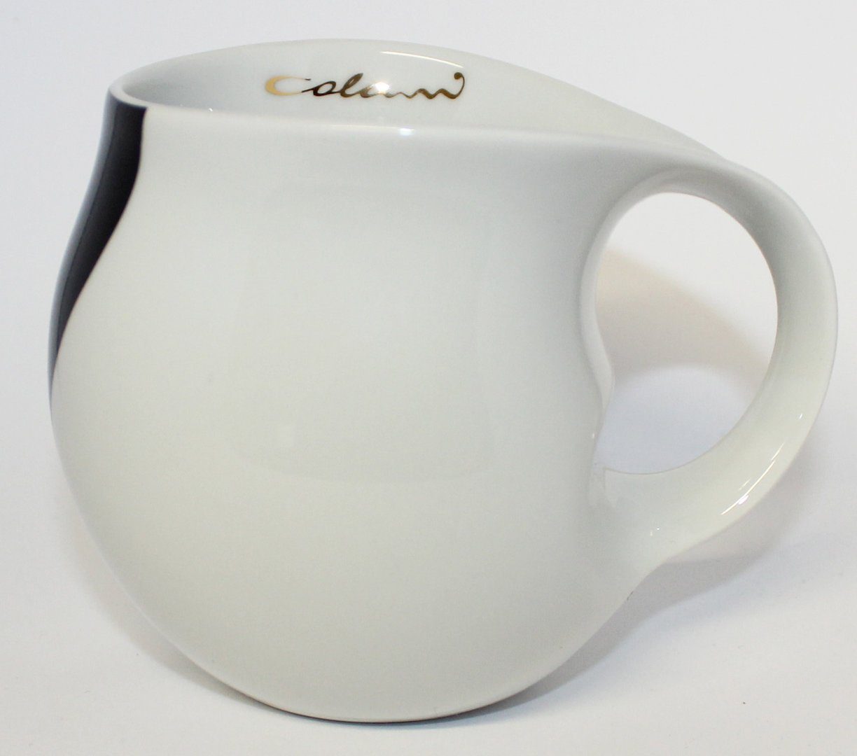 Colani Tasse schwarz Kaffeetasse 260ml, Porzellan, Geschenkkarton Becher im Arrow Teetasse