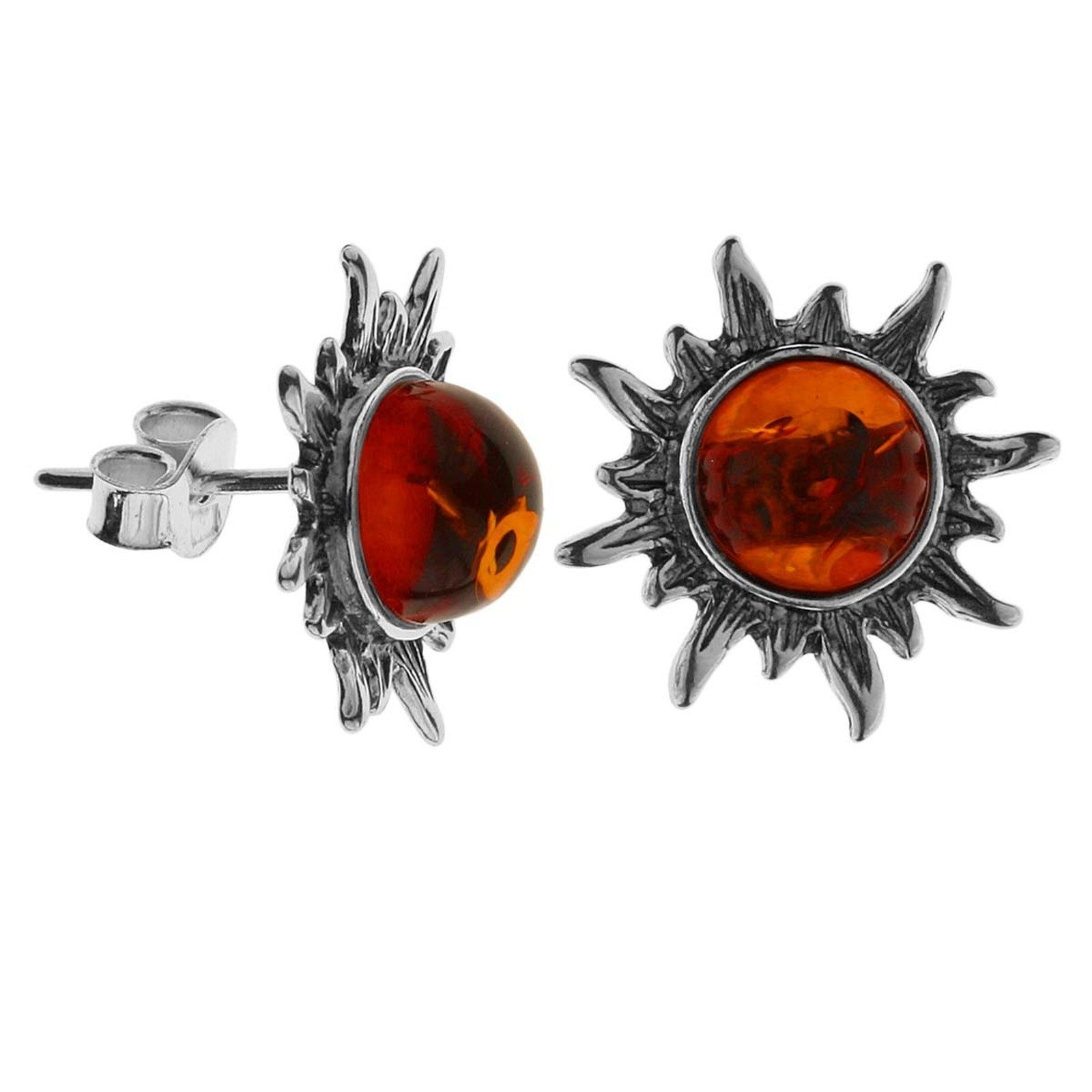 OSTSEE-SCHMUCK Paar Ohrstecker Ostsee-Schmuck Ohrstecker Sonne 16 mm Ohrste günstig online kaufen