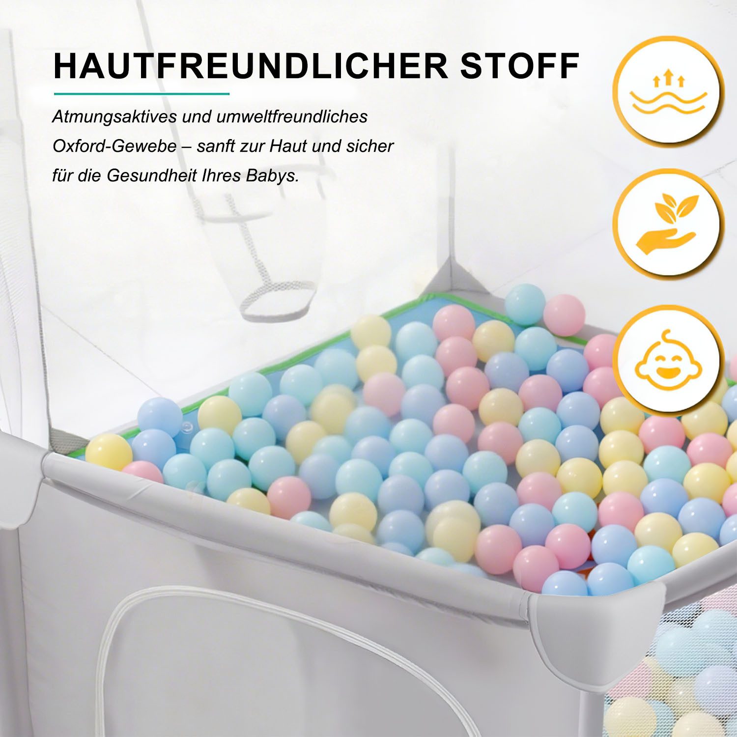 SURFOU Laufgitter Laufstall Baby Laufgitter Absperrgitter Sechseckiger Gitt günstig online kaufen