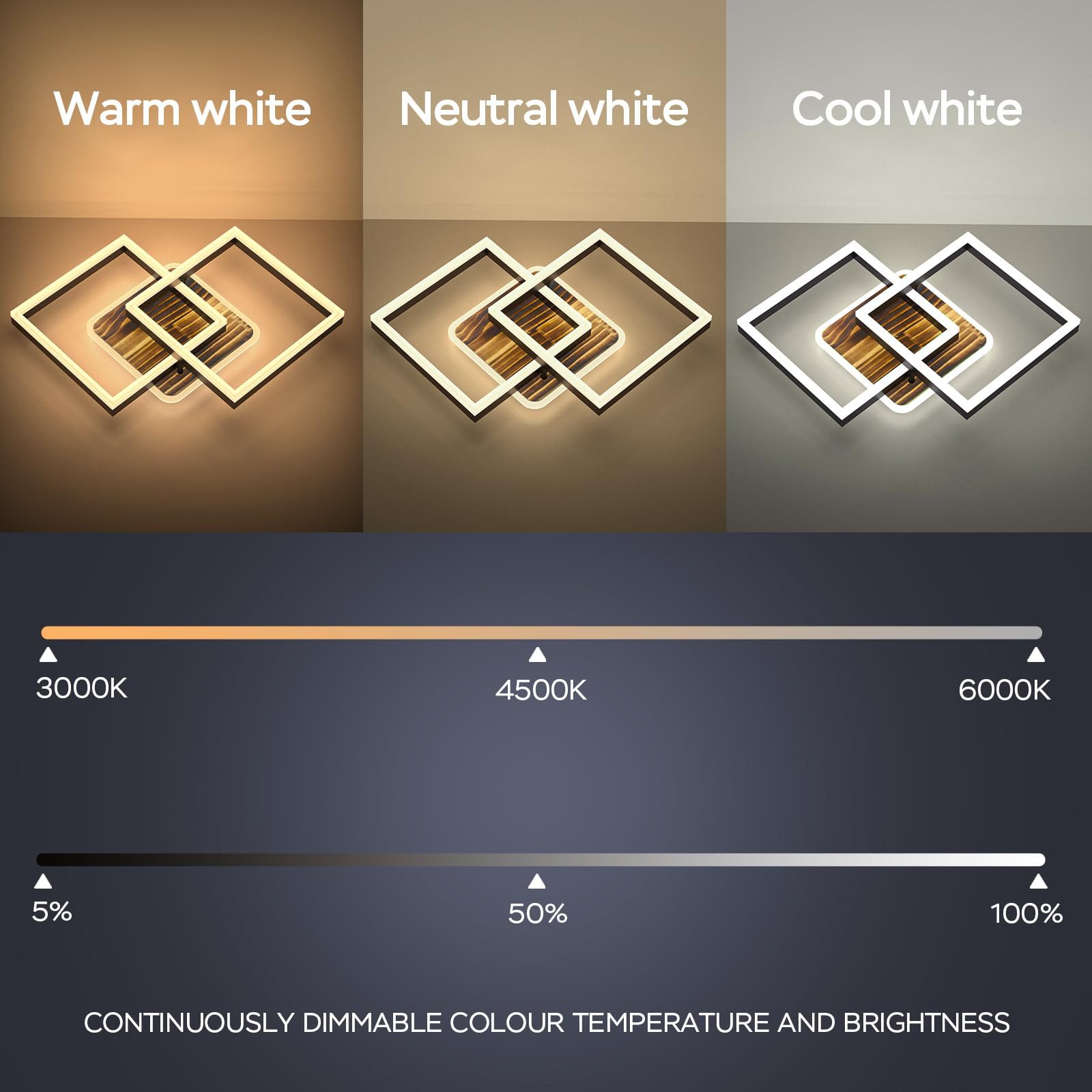 ANTEN Deckenleuchte 40W LED Deckenlampe Design günstig online kaufen