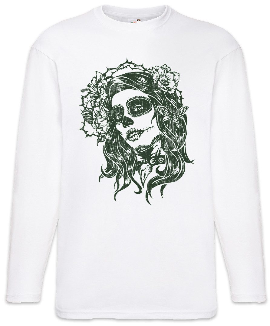 Langarmshirt Dia de Muertos II Langarm T-Shirt Mexican Sugar Skull Schädel Mexiko