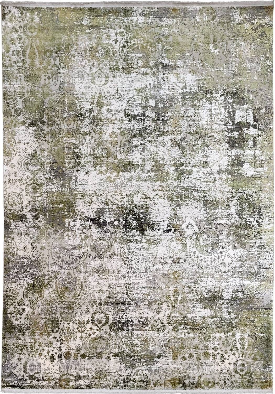 Rug Studios Teppich KARTAL CARMEN M562E, Rechteckig, Höhe: 10 mm, modern, 40 x 60 cm, Grau-Grün