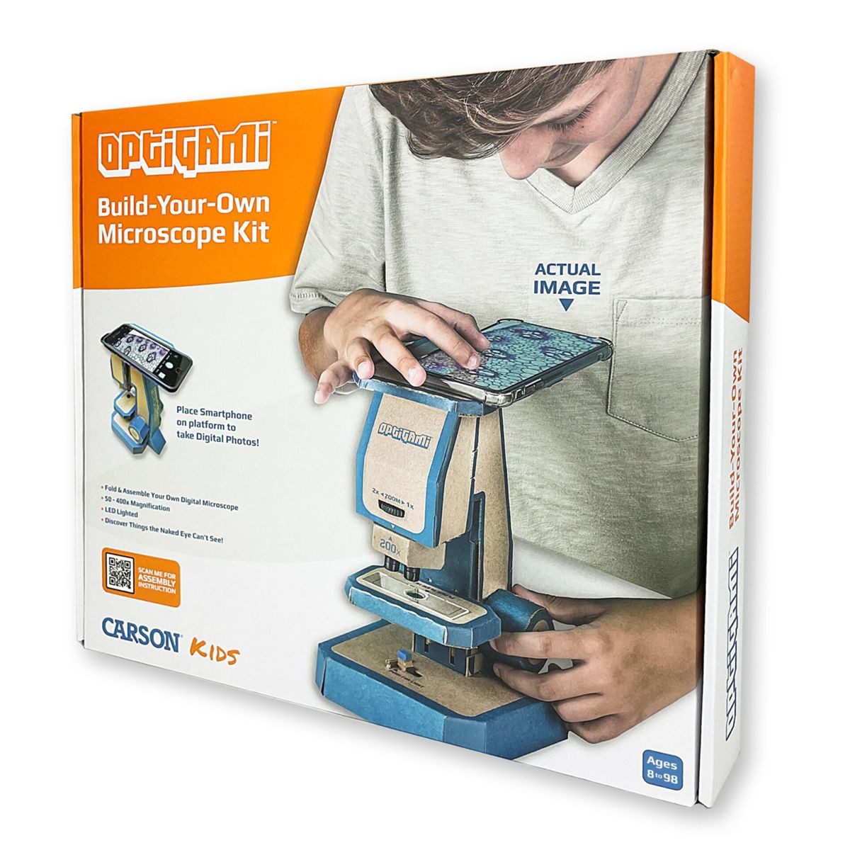 CARSON OG-100 Optigami Mikroskop zum Selberbauen Digitalmikroskop