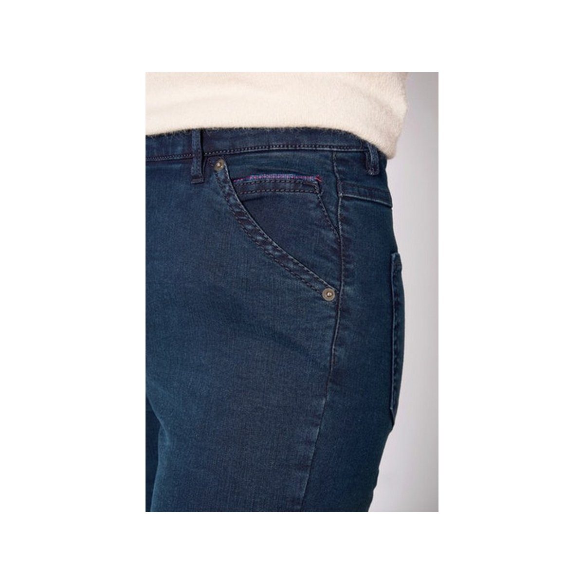 TONI (1-tlg) 5-Pocket-Jeans dunkel-blau