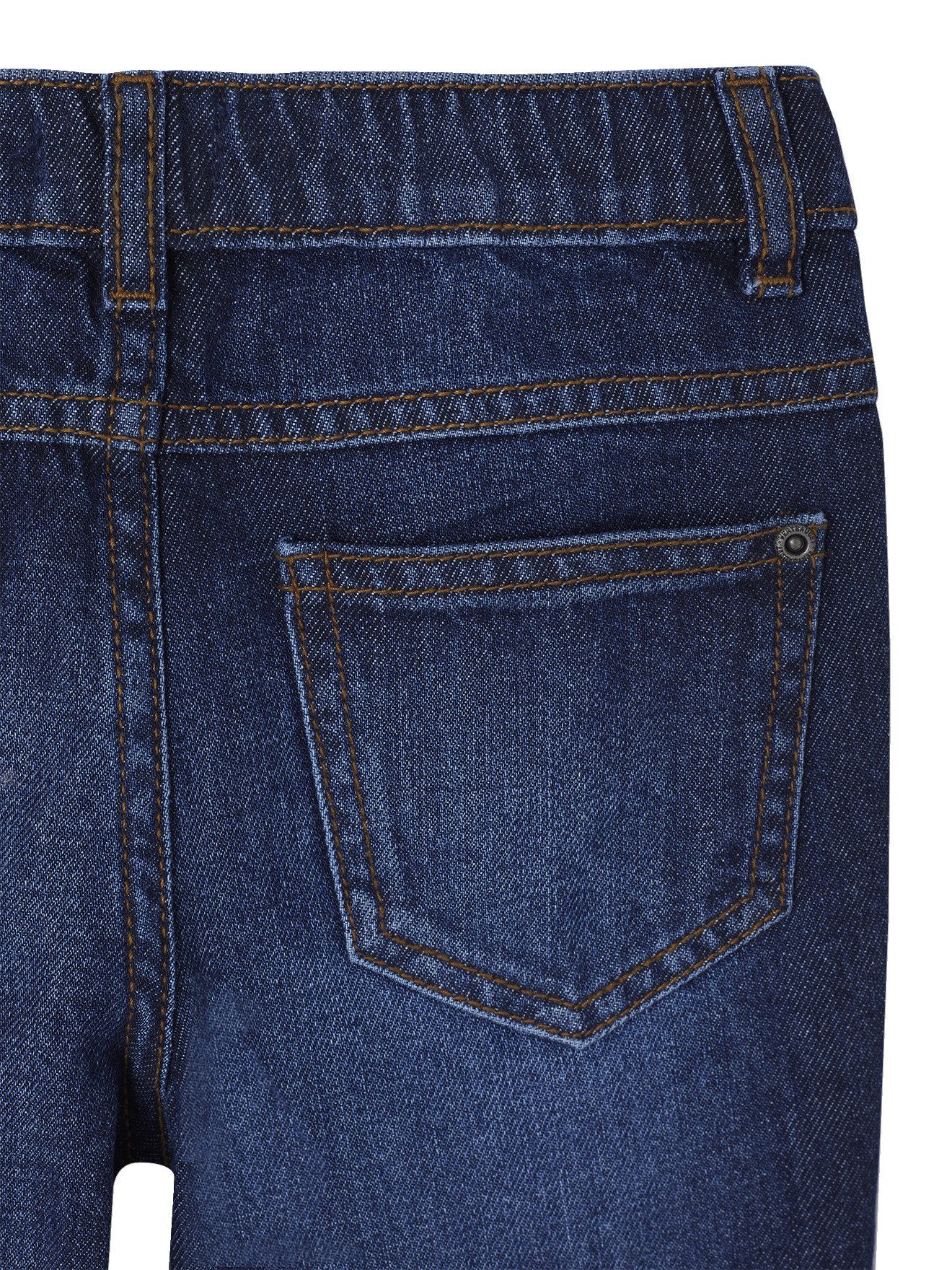 vertbaudet 7/8-Caprijeans Weite Kinder Jeans mit verstellbarem Dehnbund