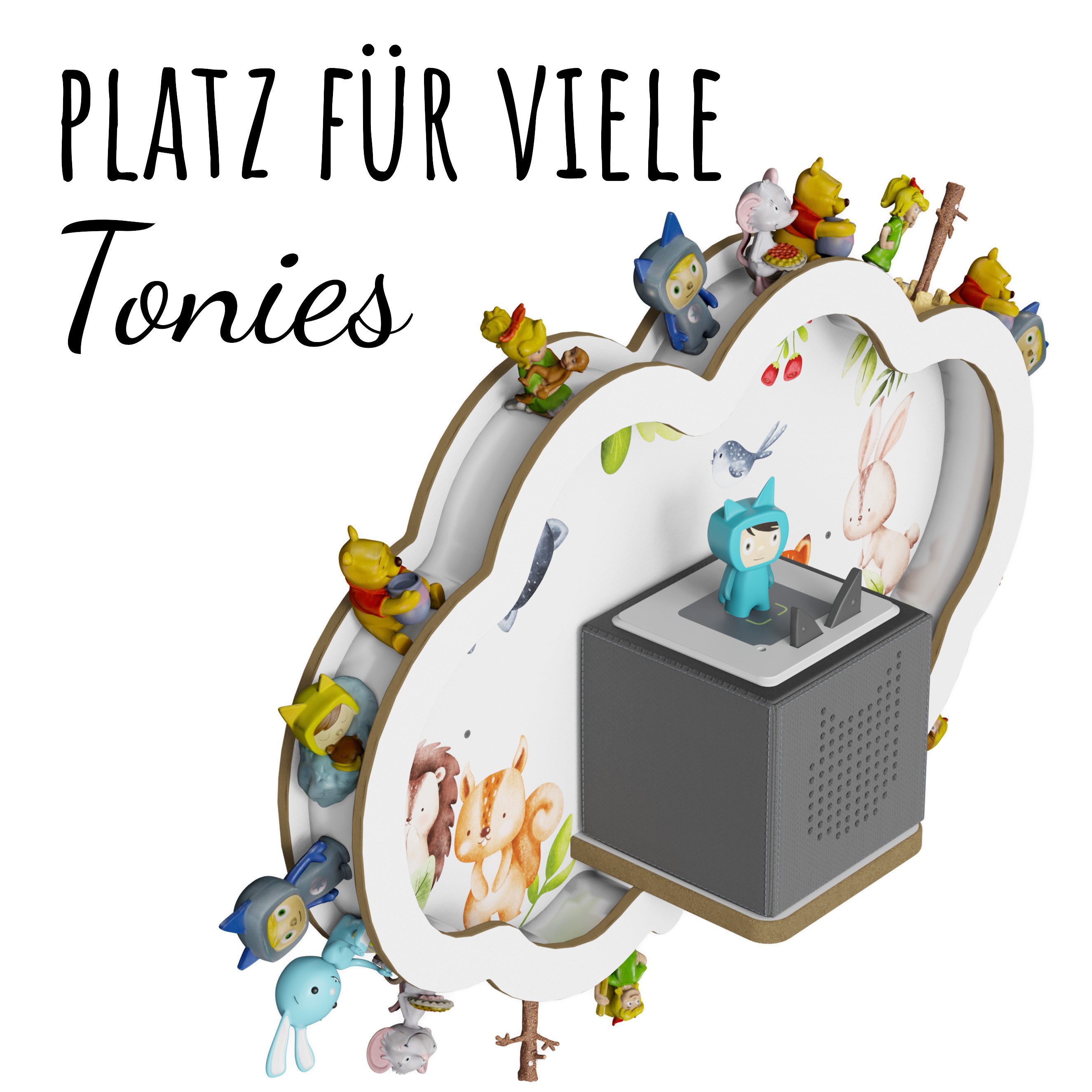 Holzura Kinderregal Tonieregal für Toniebox, Kinderregal günstig online kaufen