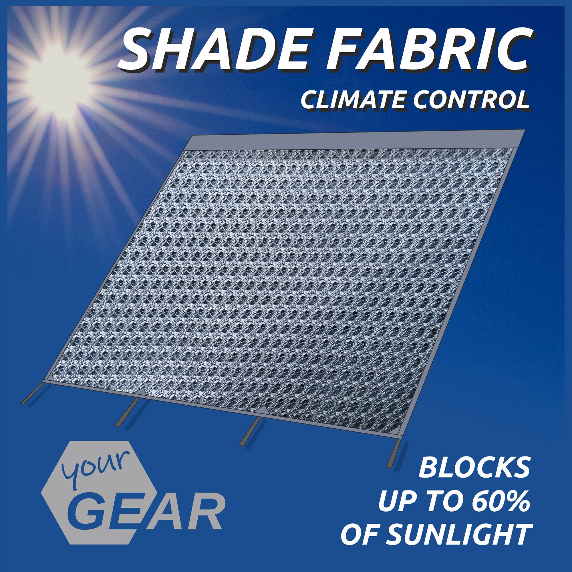 yourGEAR Vorzelt yourGEAR Capri Sun Blocker 3,7 x 2 m - Vorderwand für Markise, Personen: 0