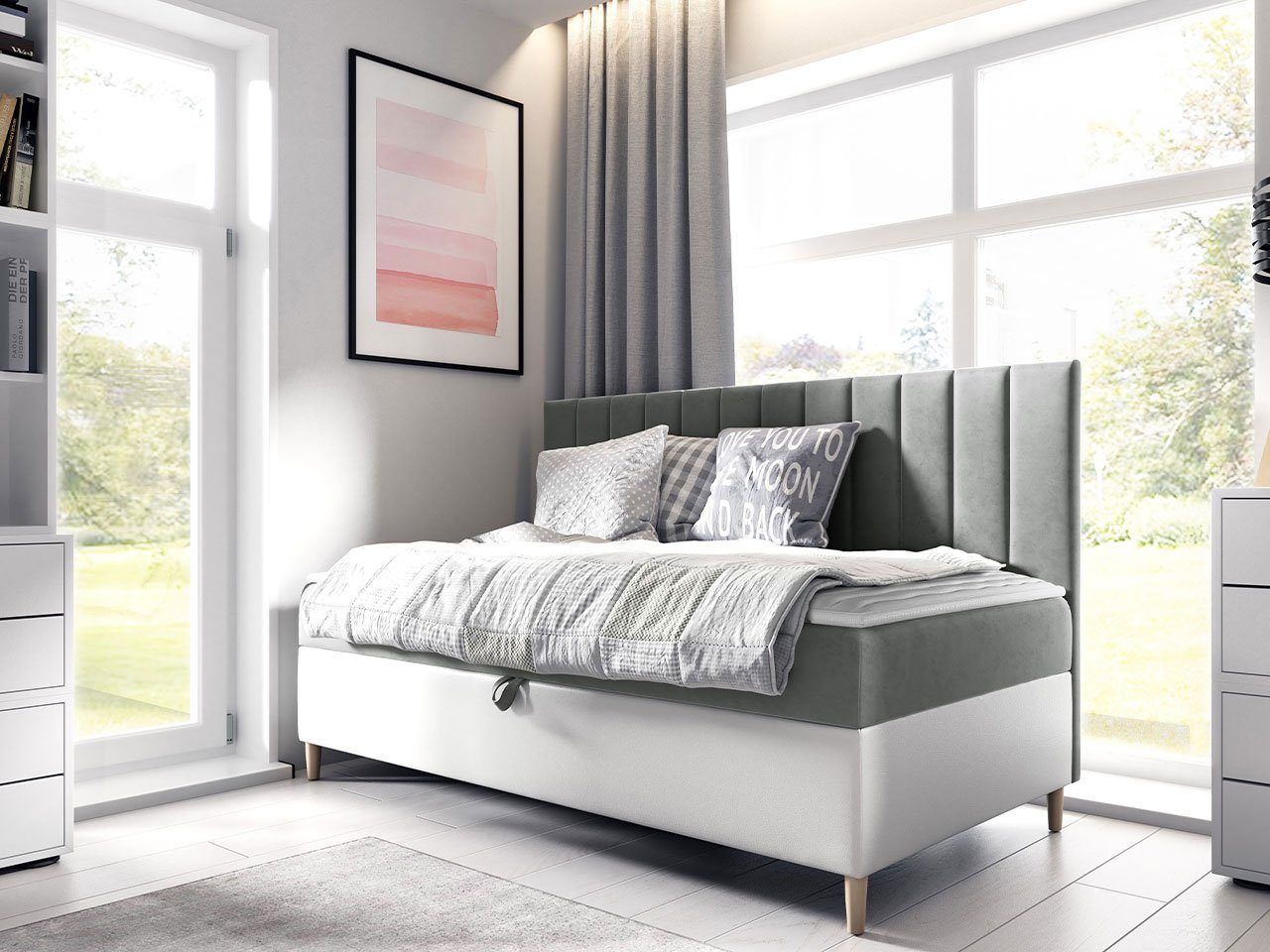 MIRJAN24 Boxspringbett Maja Junior 2 (mit günstig online kaufen