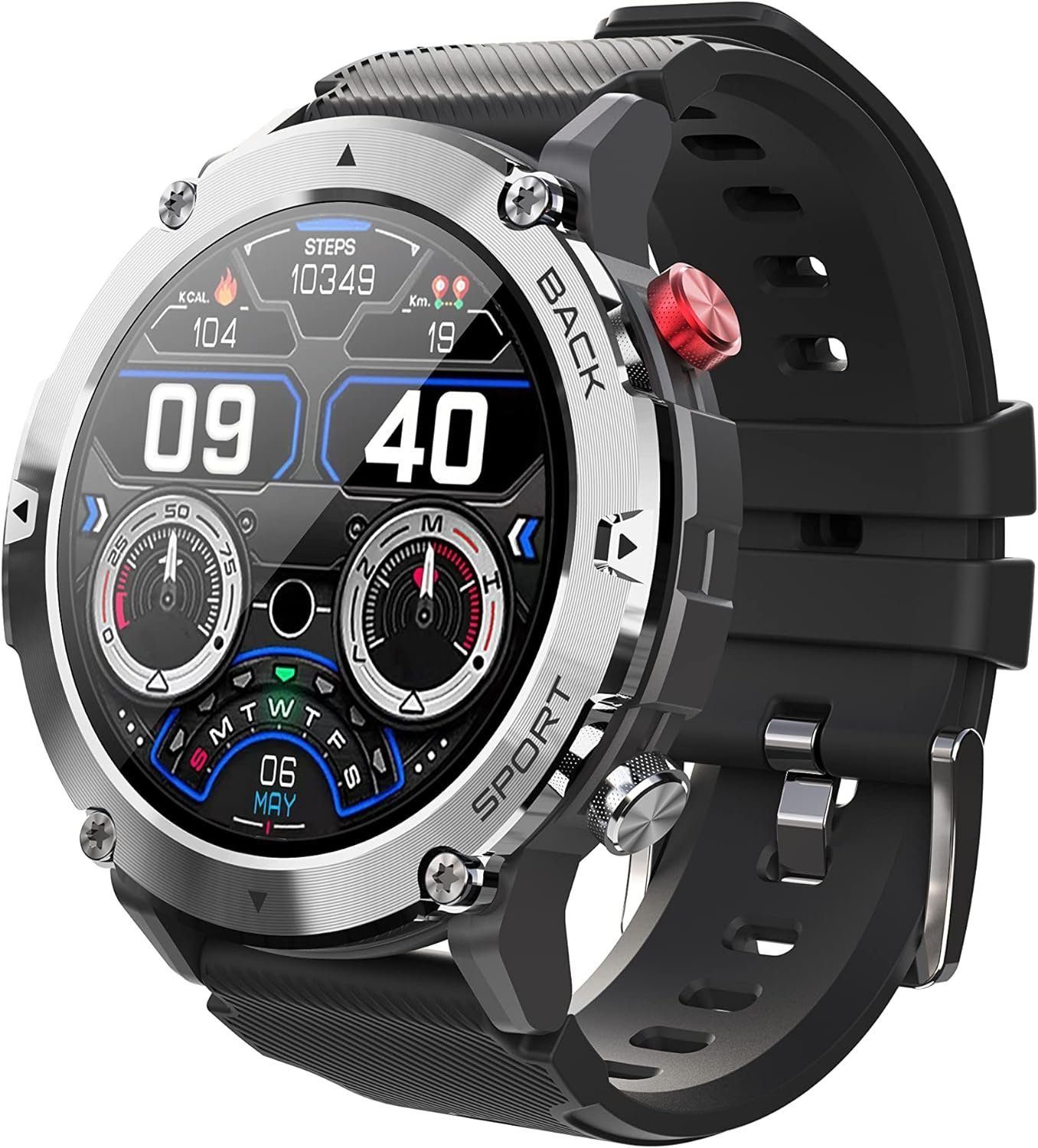 IVSO Smartwatch,Fitness Tracker Uhr für Damen Herren mit Telefonfunktion Smartwatch (Fitnessuhr mit Telefonfunktion 1,32