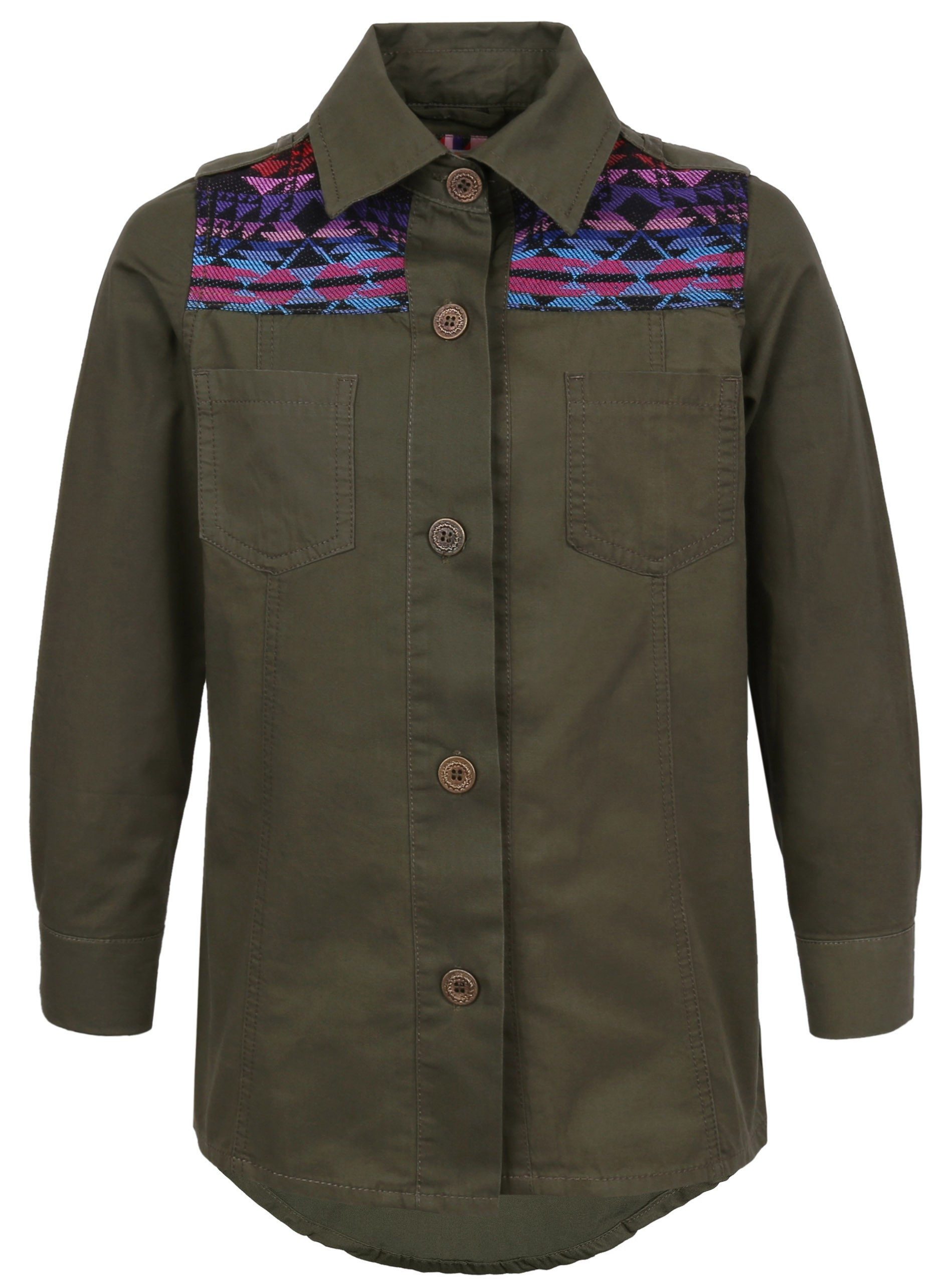 Sarcia.eu Frackhemd Khaki - Hemd + Muster 9-10 Jahre