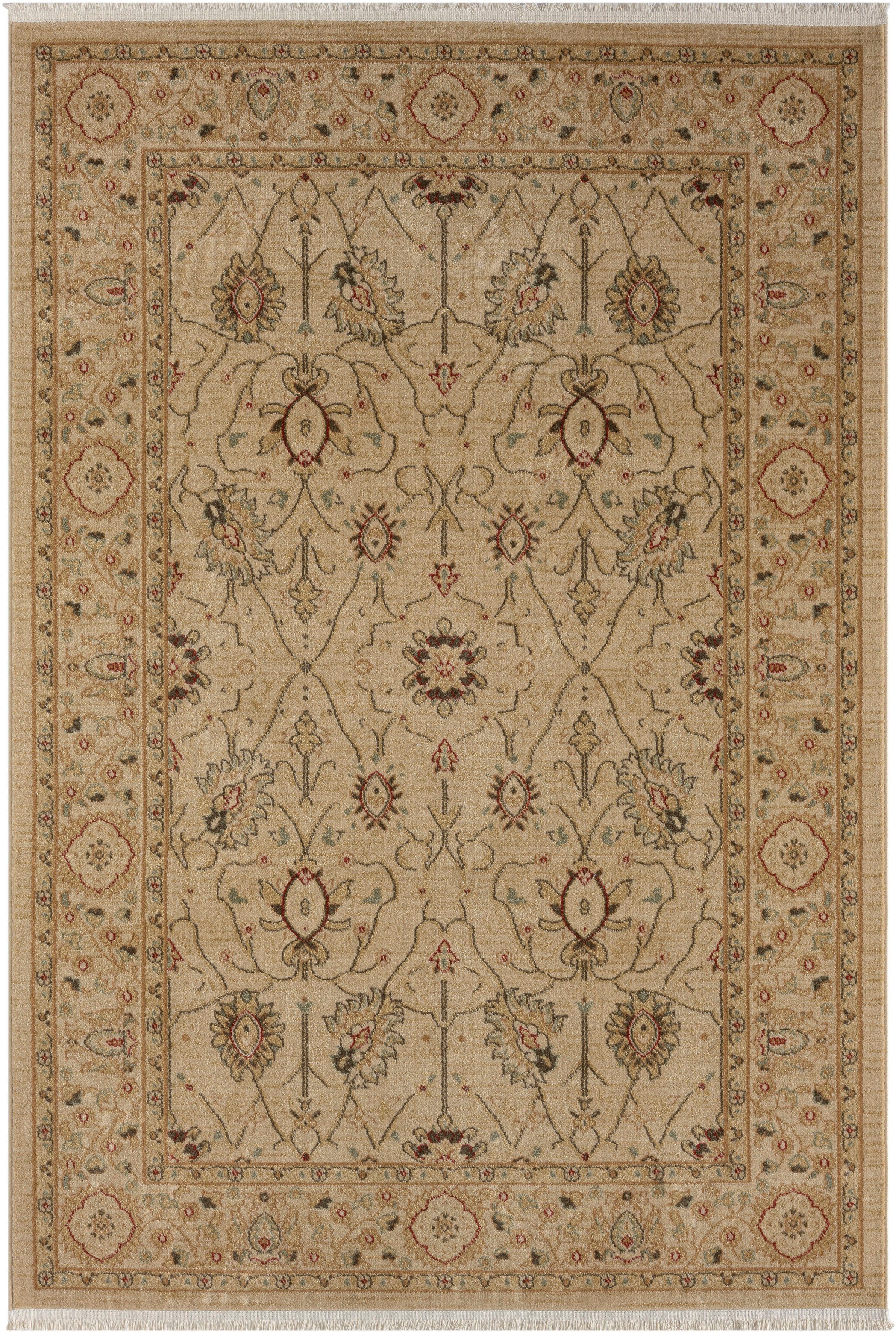 Myflair Möbel & Accessoires Teppich Maryam 2, rechteckig, Höhe: 7,5 mm, Kurzflor, Orient Optik, edler Glanz, mit Fransen, besonders weich