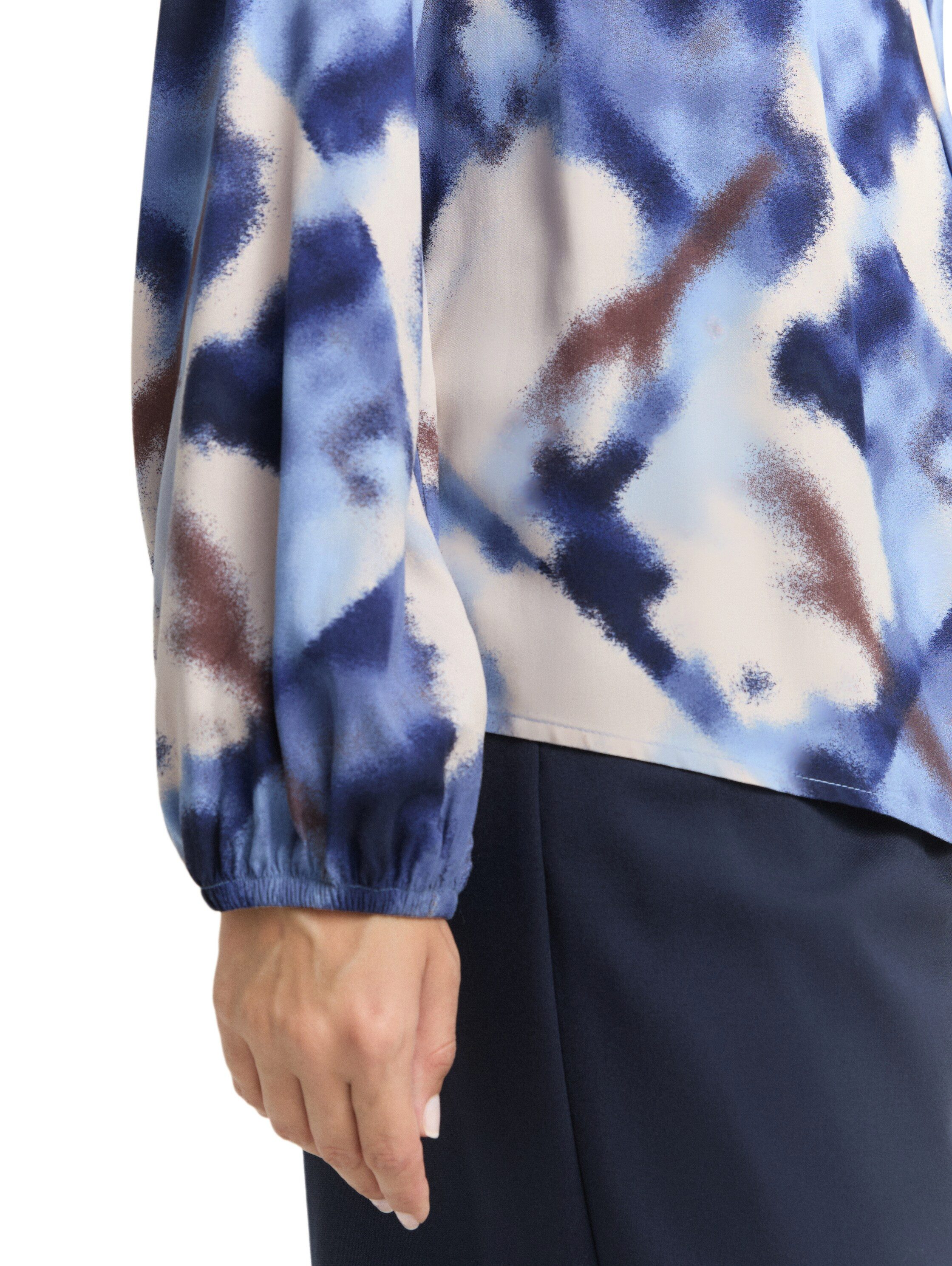 TOM TAILOR Klassische Bluse mit All-Over Print