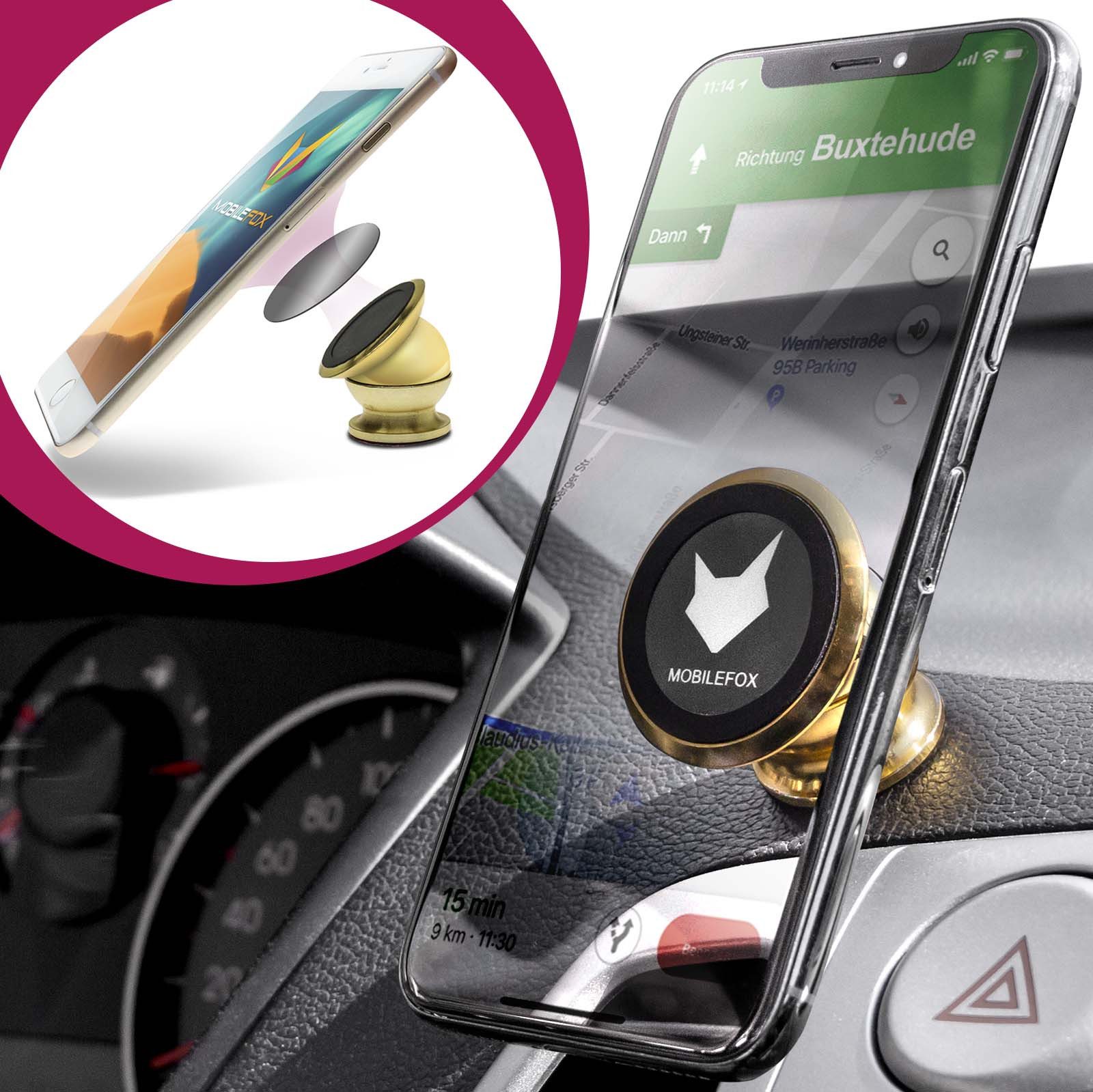 Smartphone-Halterung 360° Magnet Kugelkopf Halterung Halter Auto KFZ Armaturenbrett
