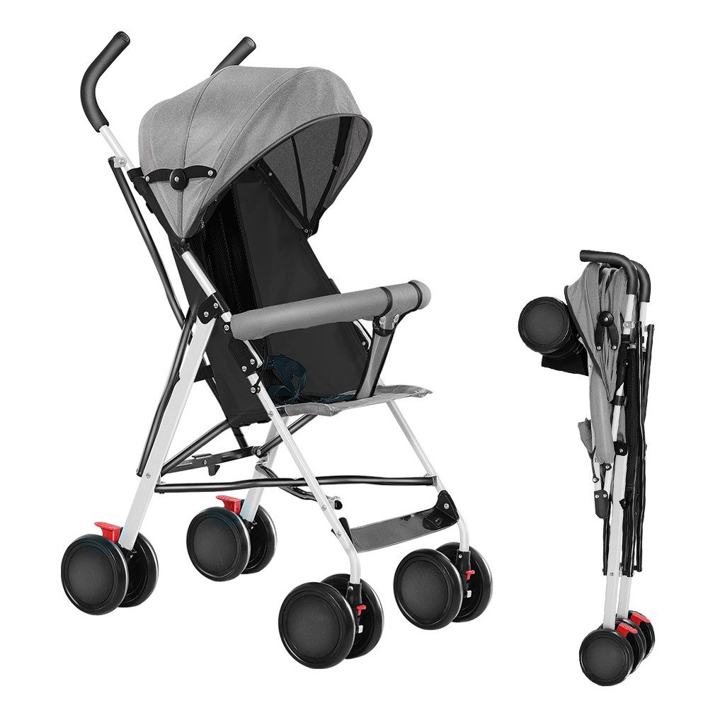 JEOBEST Kinder-Buggy Baby Kinderwagen, Klein Zusammenklappbar Reisebuggy, 0–3 Jahre, Ultra Leicht - nur 4.5 kg, kompakter Buggy