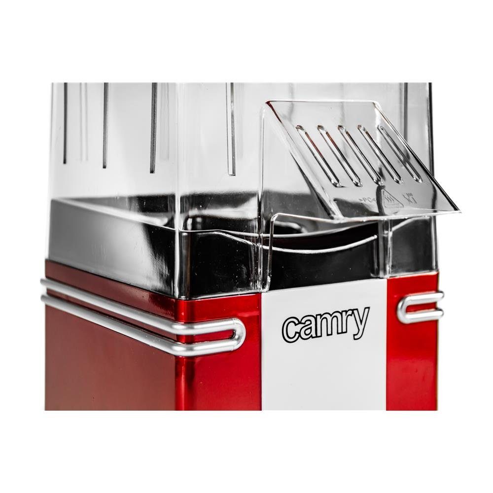 Camry Popcornmaschine CR 4480 Popcorn-Maschine, Popcorn-Maker, Popcornautomat, Retro Design, rot