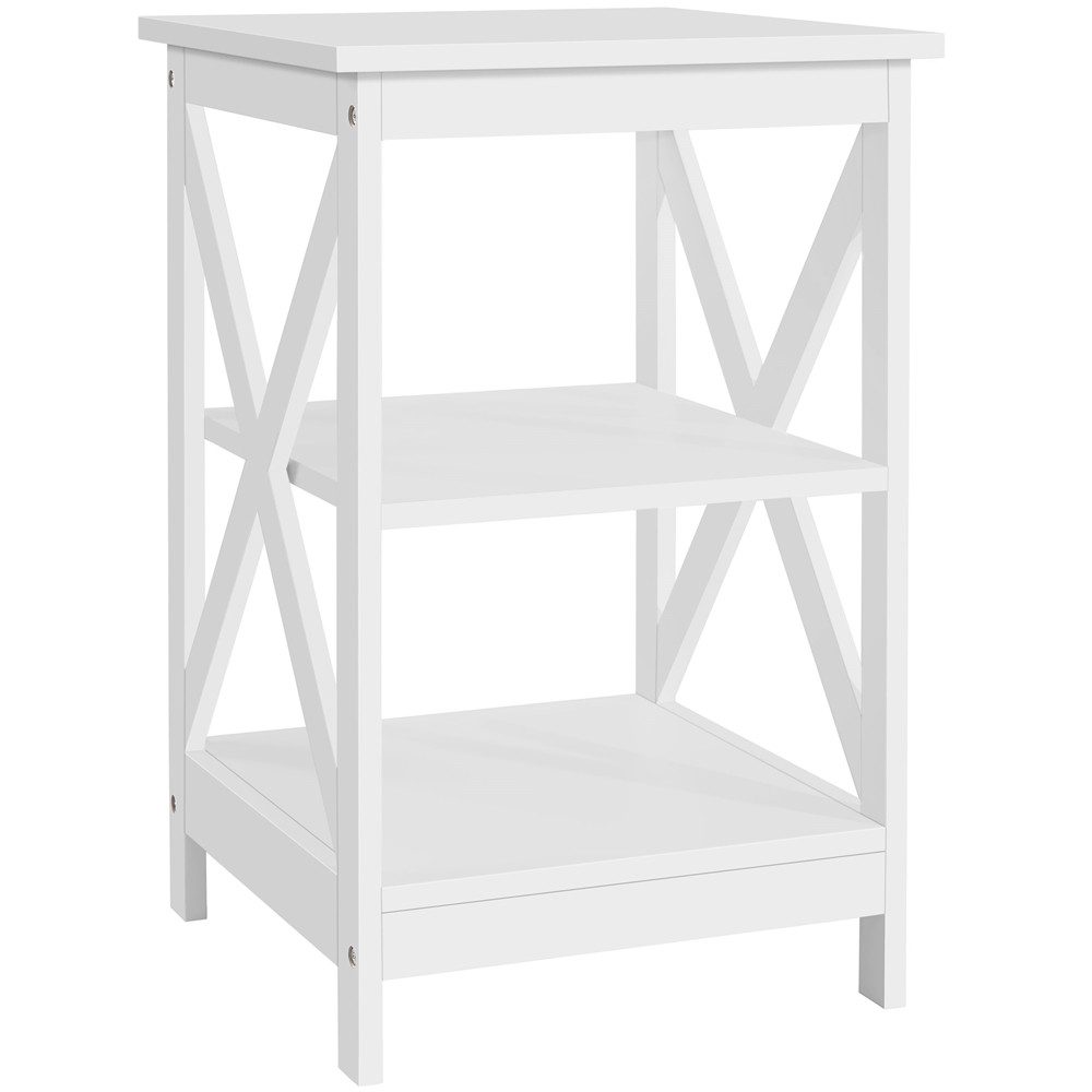 Yaheetech Nachttisch 40x40x61 cm, Nachttisch Couchtisch Sofatisch für Schlafzimmer, Wohnzimmer