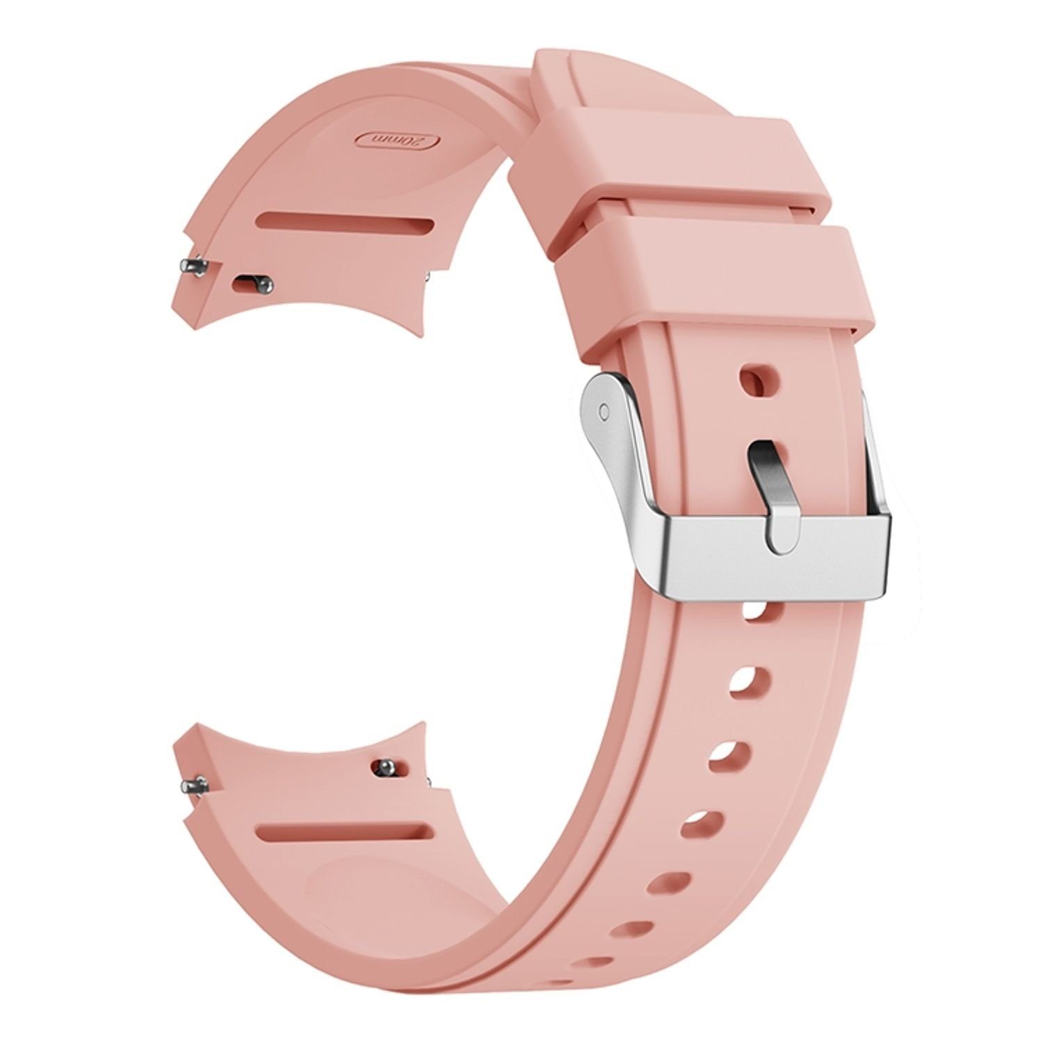Galaxy Samsung für Smartwatch-Armband Smartwatch-Armband Watch 4 Silikon Ersatz 40mm Galaxy 4 Armband Design Watch Rosa Sport 40mm, Samsung König