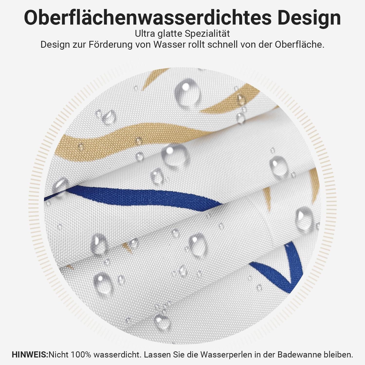 LuxusKollektion Duschvorhang Duschvorhang 300x200cm Klein Ozeanstern H200 x B300 cm (1er Pack)