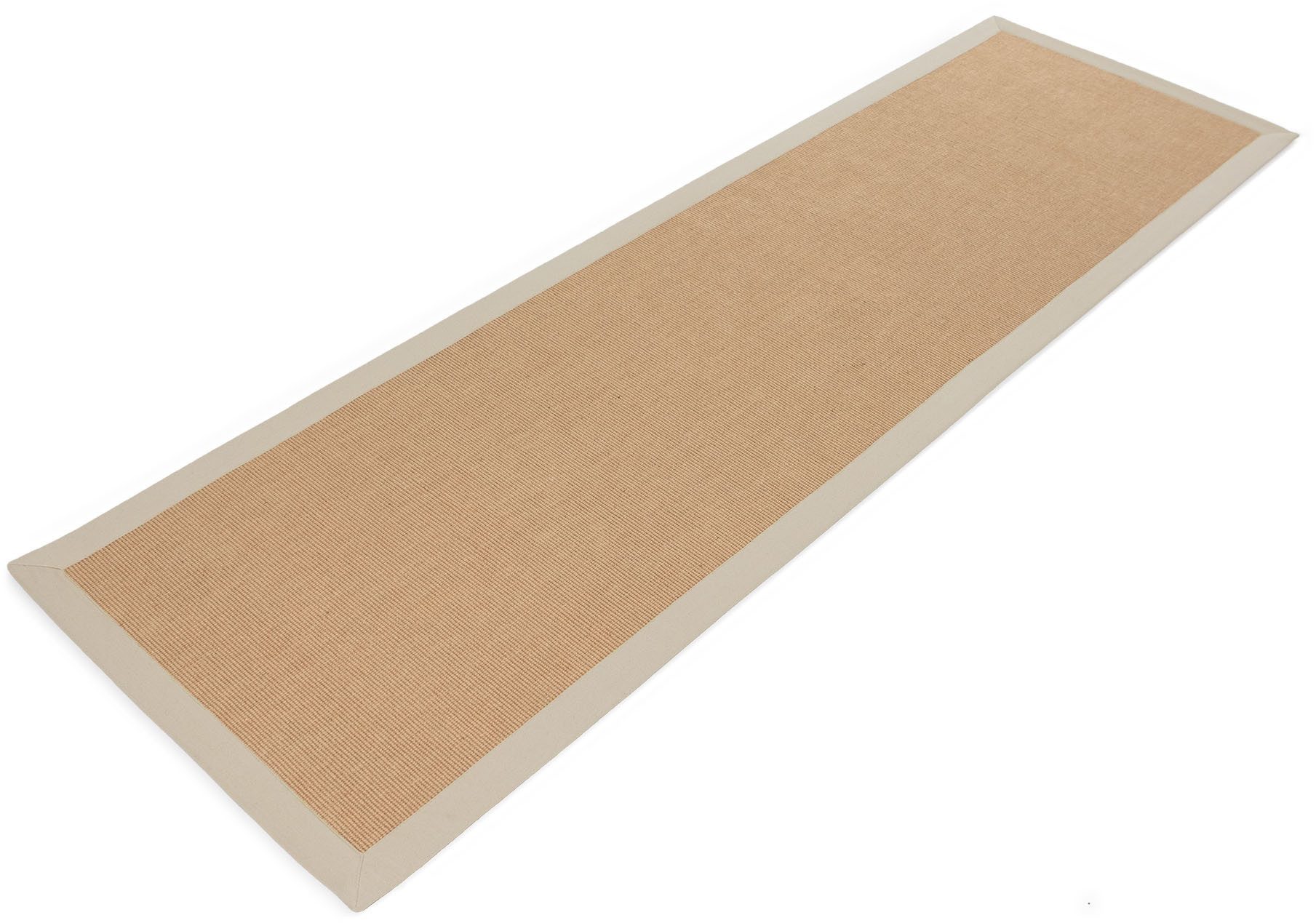 carpetfine Sisalteppich Sisal, auch als Läufer erhältlich, rechteckig, Höhe: 5 mm, mit farbiger Bordüre, Anti Rutsch Rückseite, viele Größen, Wohnzimmer