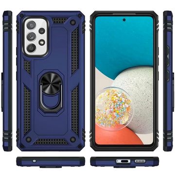 CoolGadget Handyhülle Armor Shield Case für Samsung Galaxy A23 5G 6,6 Zoll, Outdoor Cover mit Magnet Ringhalterung Handy Hülle für Samsung A23 5G