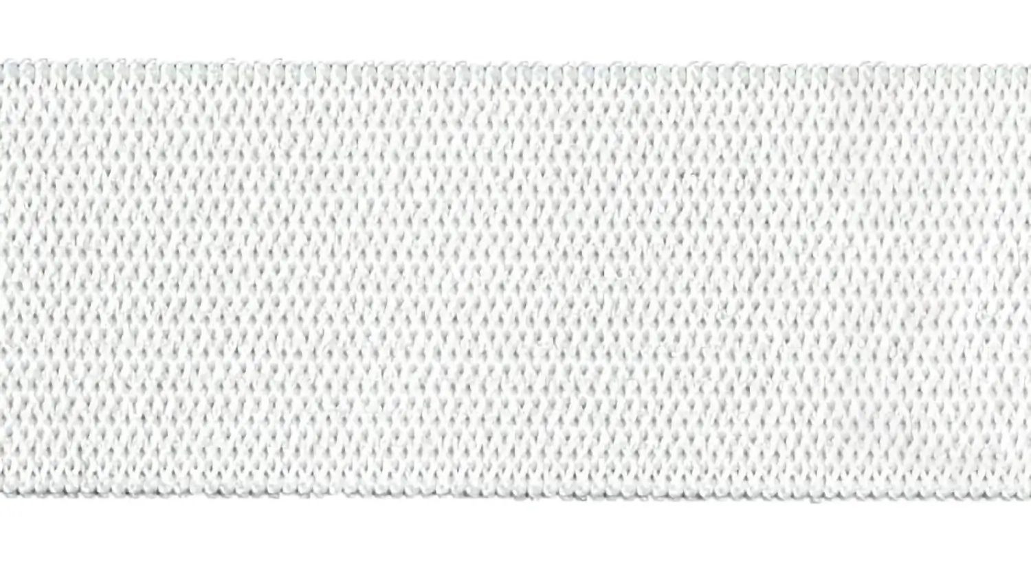 Stofferia Stoff Elastic-Band weich 30 mm weiß, Meterware