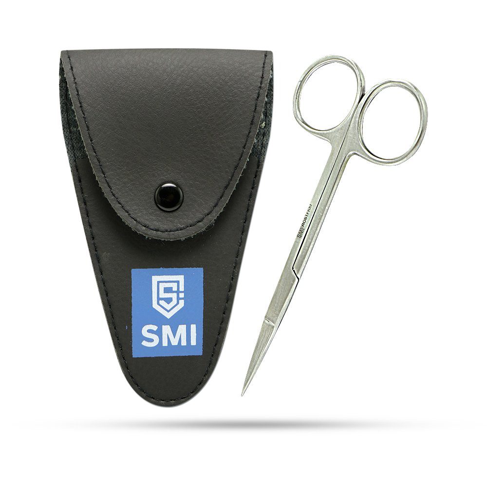 SMI Bartschere Bartschere Männer Schnurrbart schere Augenbrauenschere Schere + Etui