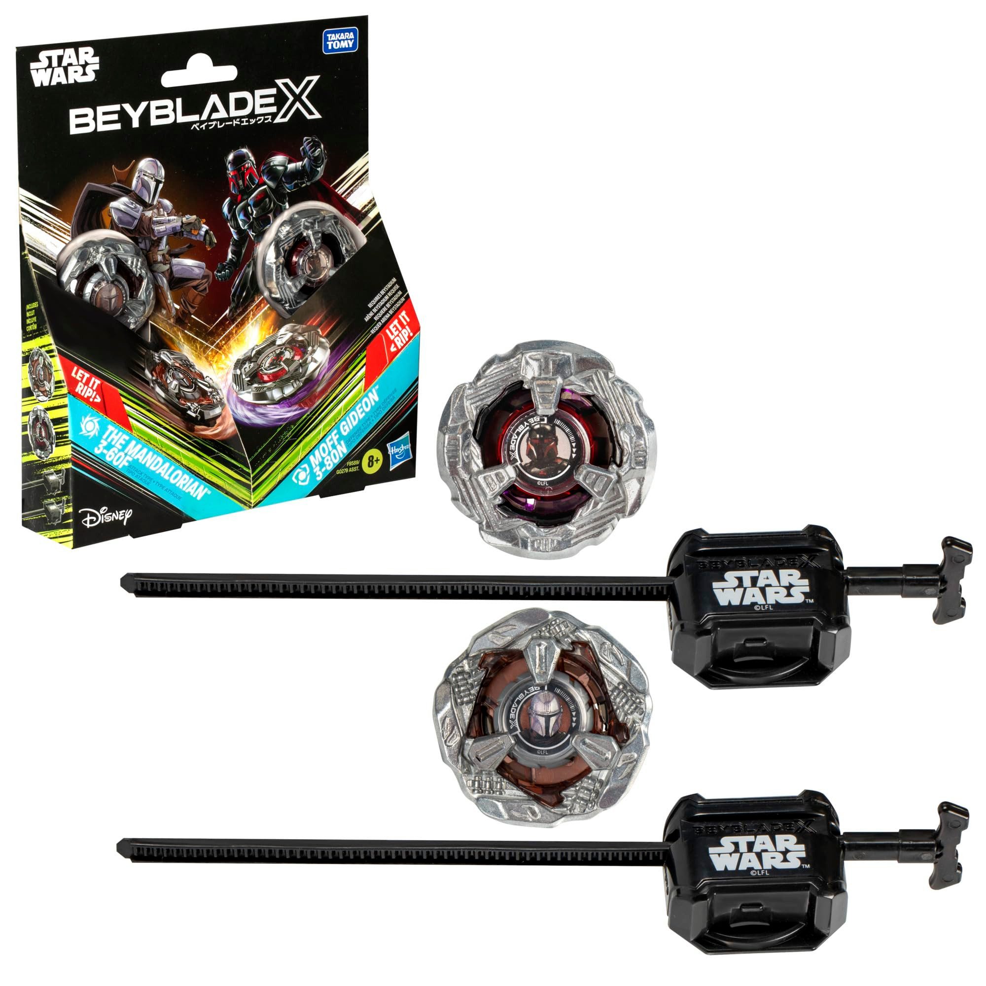 Hasbro Kreisel Beyblade X Star Wars Mandalorian vs. Moff Gideon, Kreisel-Set aus Star Wars
