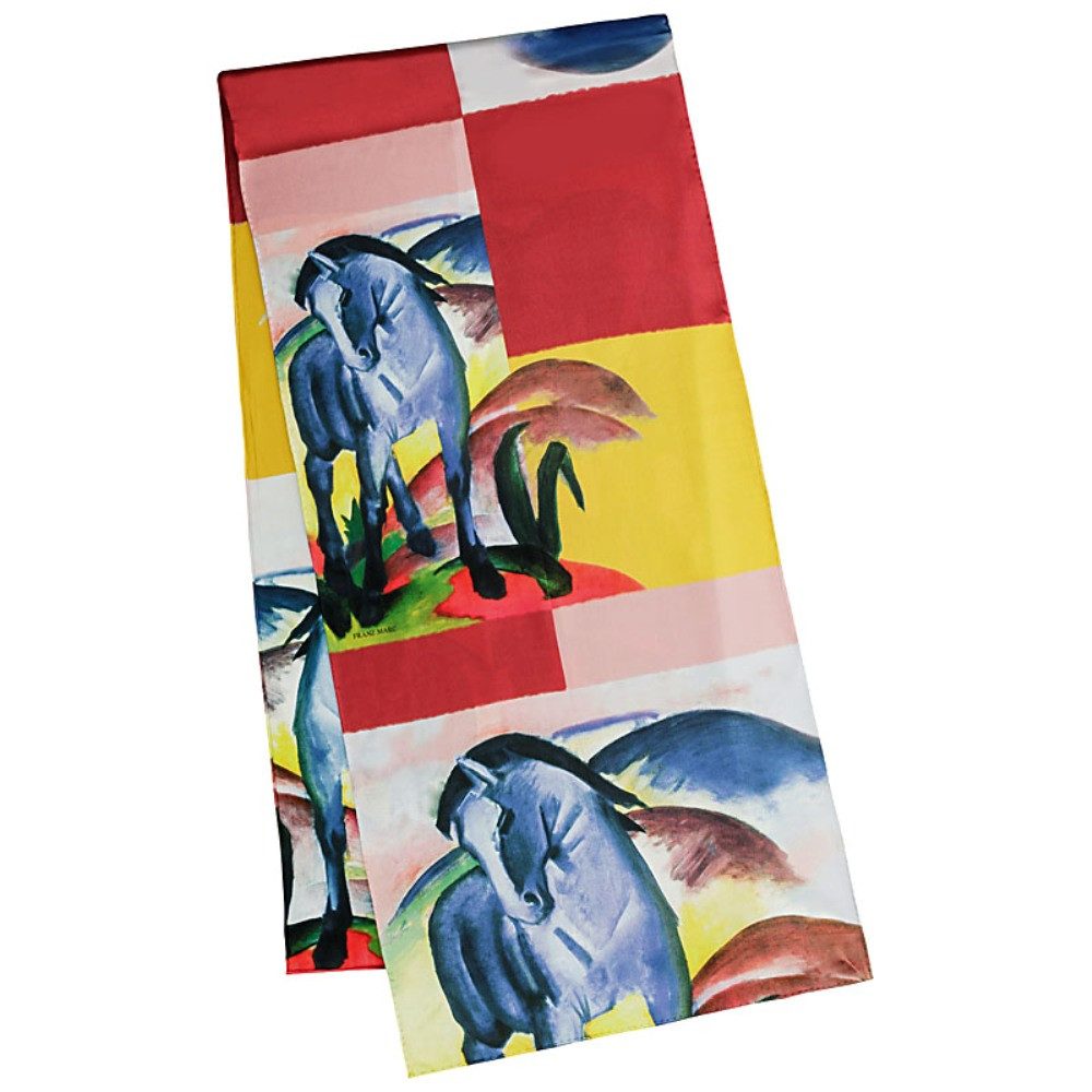 von Lilienfeld Seidenschal Schal 100% Seide Franz Marc: Blaues Pferd Kunst günstig online kaufen