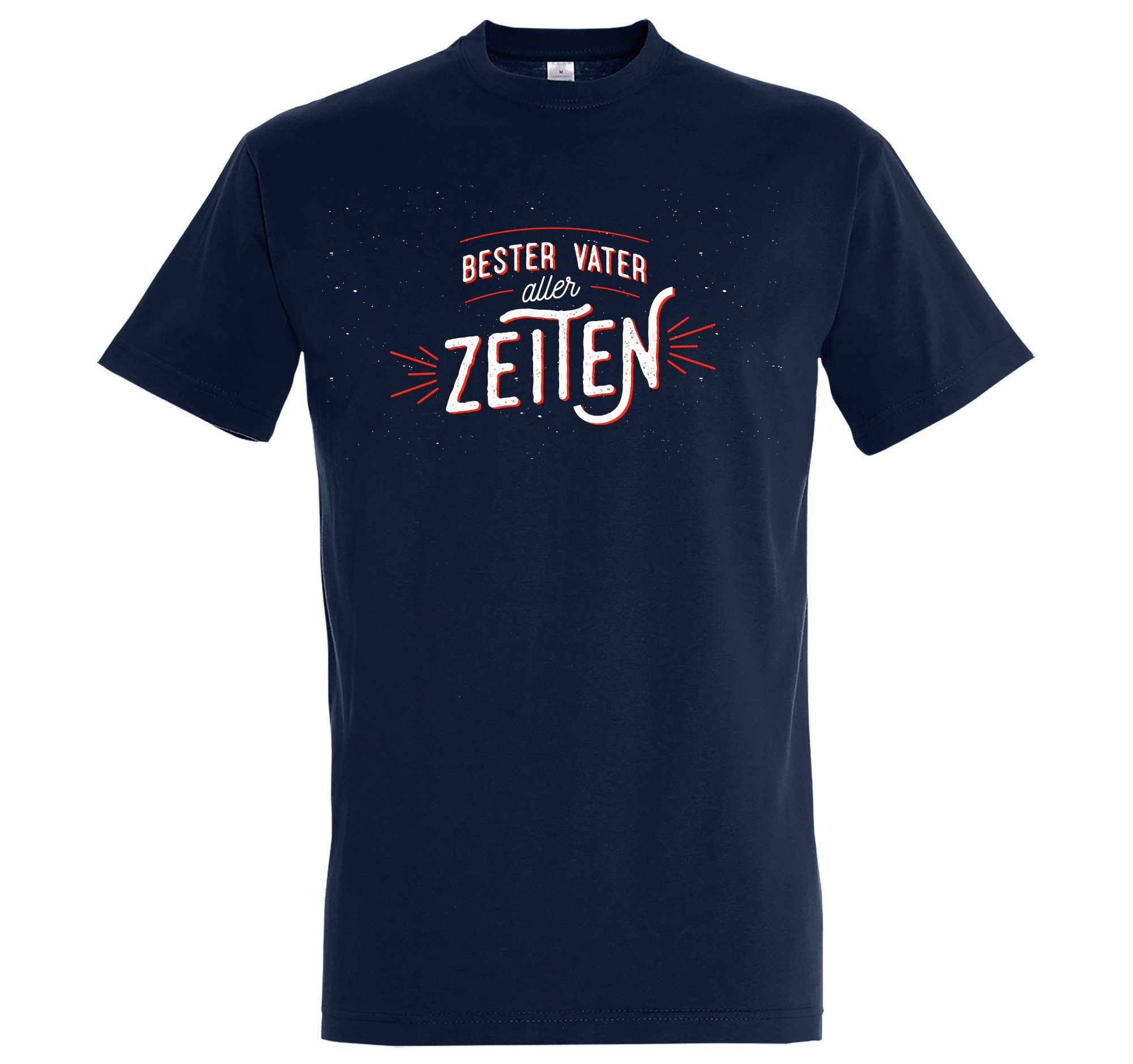 Youth Designz T-Shirt Bester Vater Aller Zeiten Herren Shirt mit trendigem Frontprint Navyblau