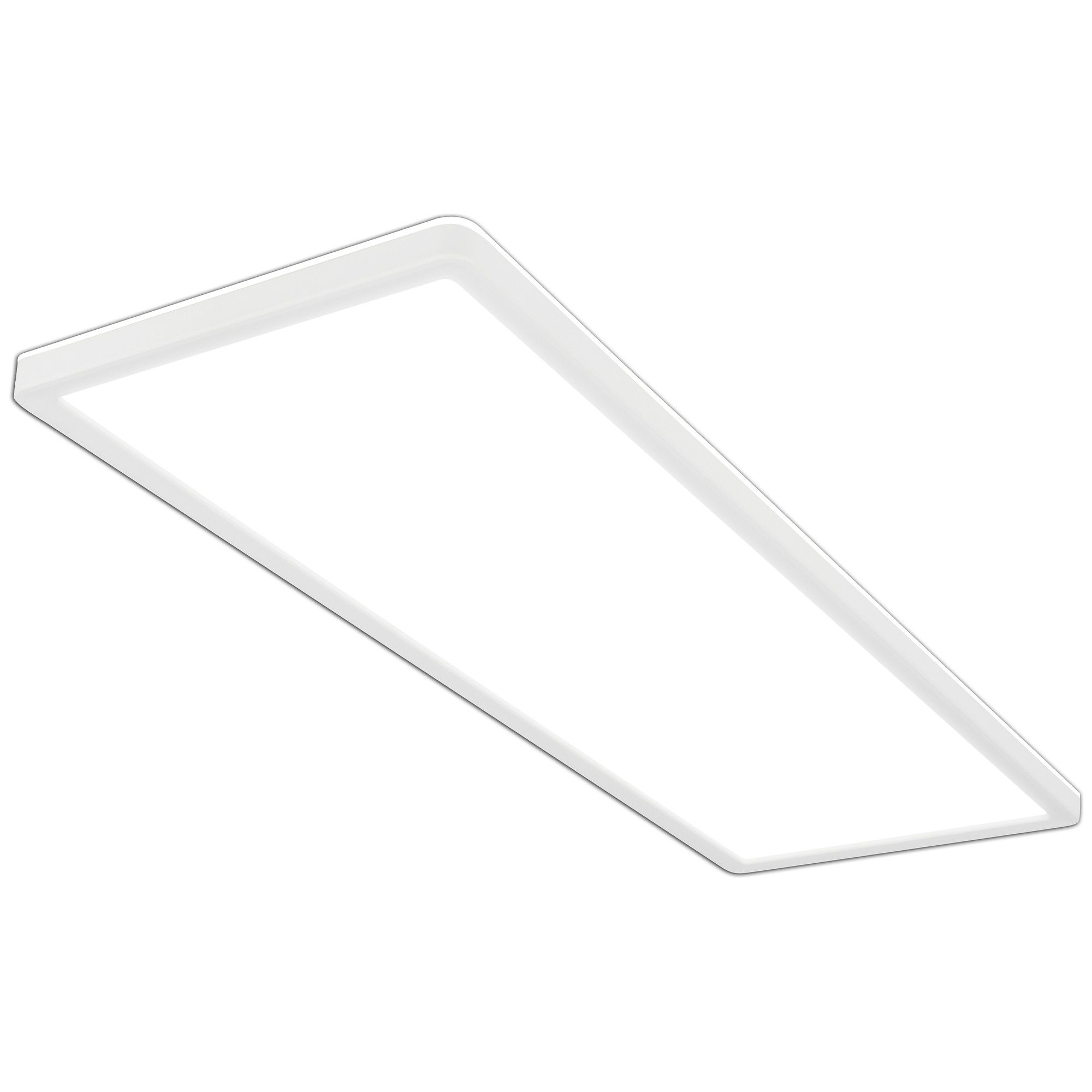 Briloner Leuchten LED Deckenleuchte Deckenlampe Panel Backlight-Effekt SLIM Ultraflach EEK, Standard, LED fest integriert, LED wechselbar, 4000K, Verschiedene Ausführungen, Schwarz/Weiß Wohnzimmer Schlafzimmer Küche