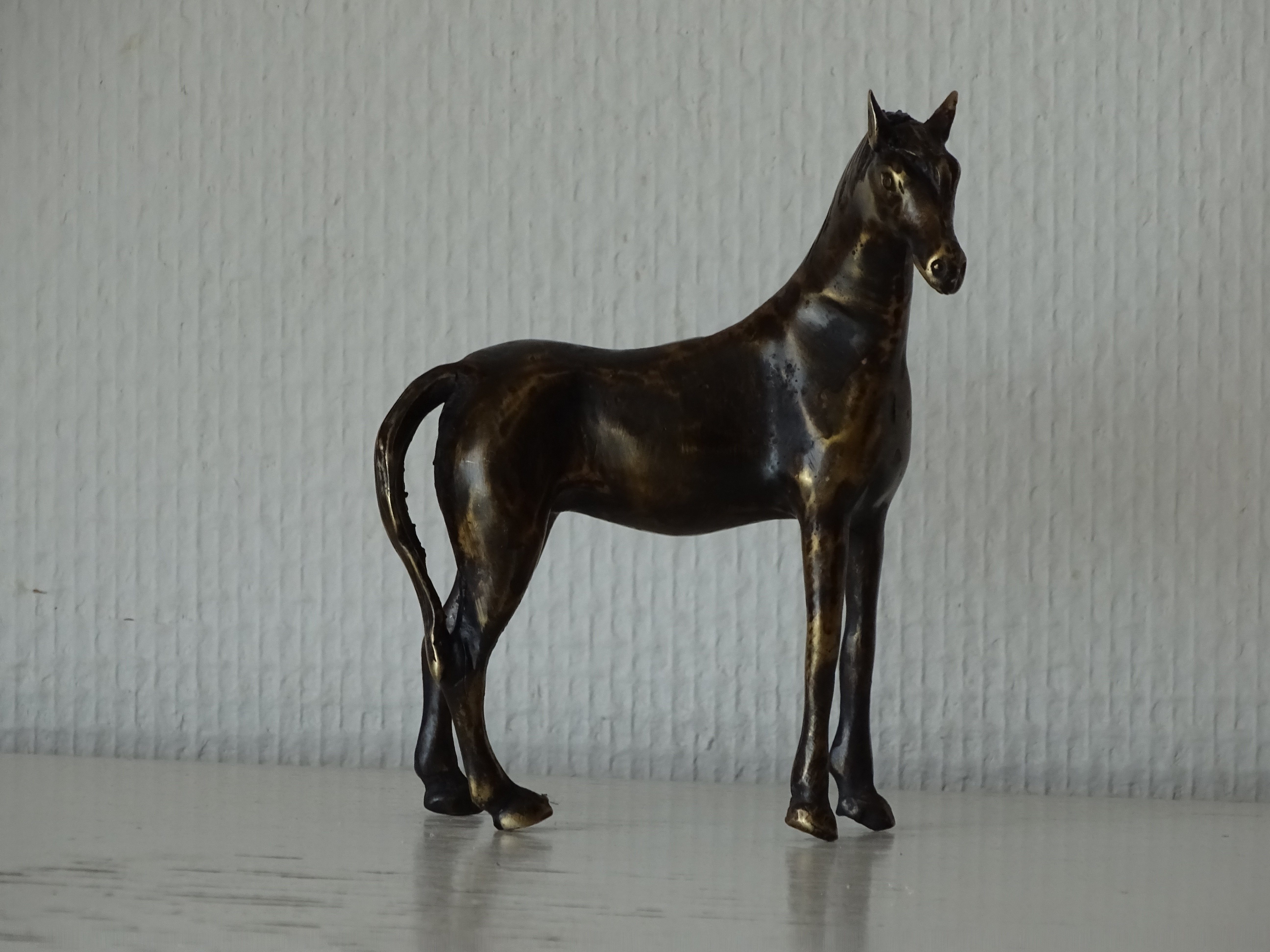 IDYL Dekofigur IDYL Pferd Bronze-Skulptur stehend