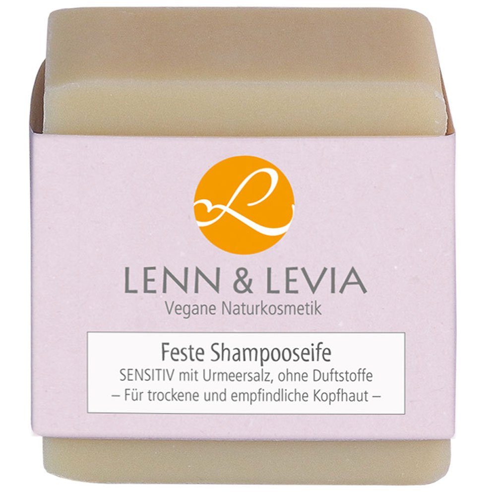 Lenn & SENSITIV Shampooseife Feste 100 Urmeersalz, Handseife g Levia mit