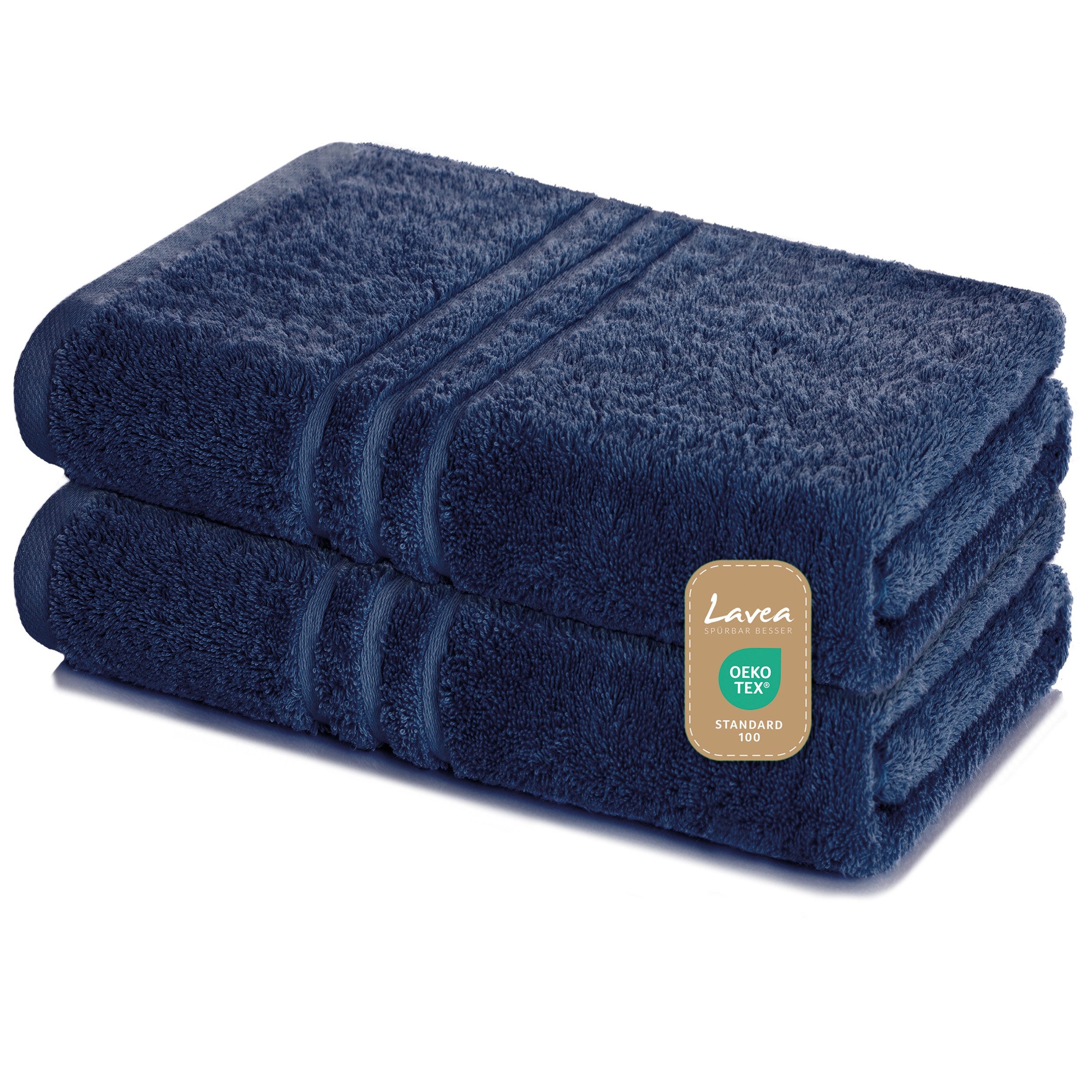 Lavea Saunatuch Set Saunahandtuch 80x200 cm Elena Frottee, Sauna-Handtücher günstig online kaufen