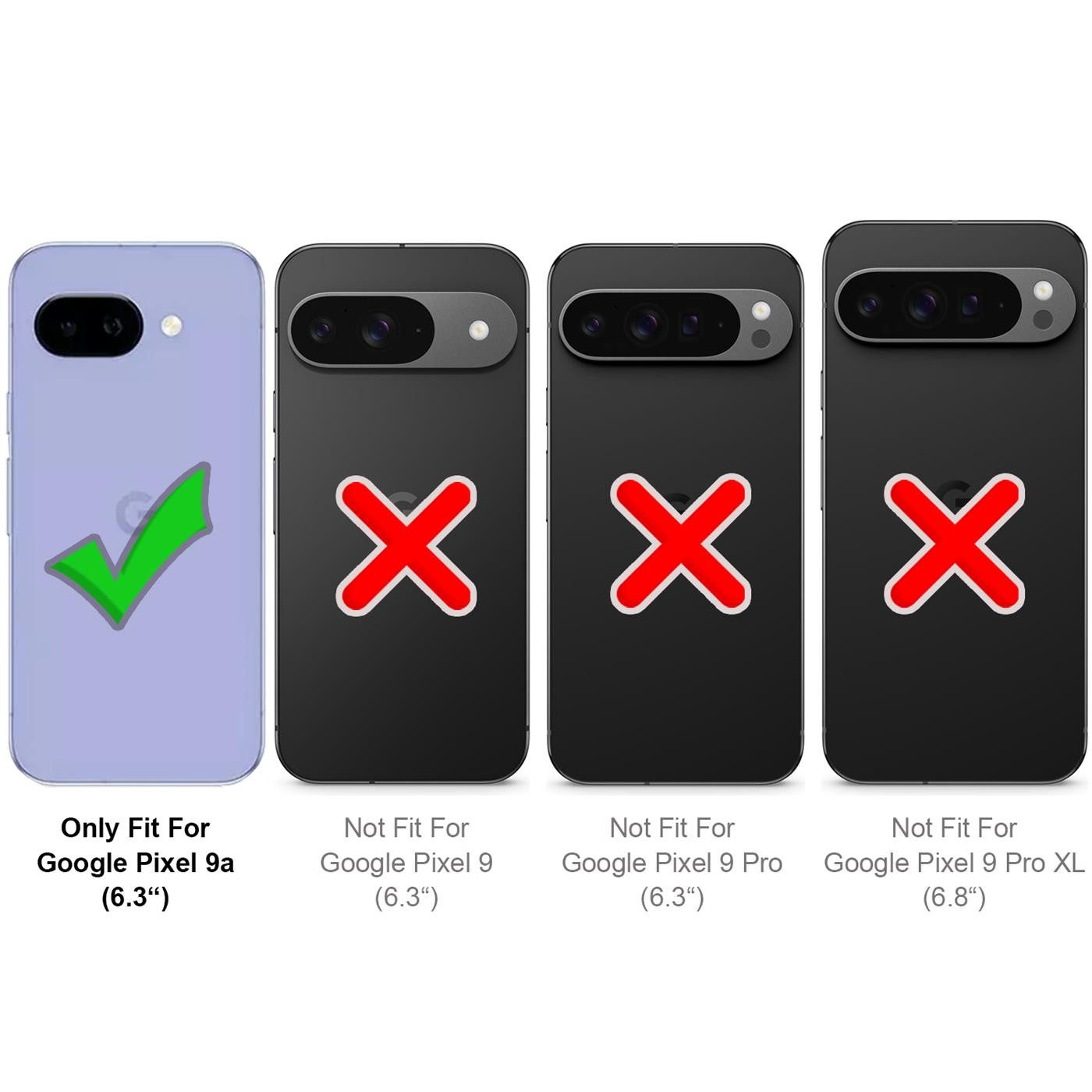 CoolGadget Handyhülle Transparent Ultra Slim Case für Google Pixel 9a 6,3 Zoll, Silikon Hülle Dünne Schutzhülle für Pixel 9a Hülle