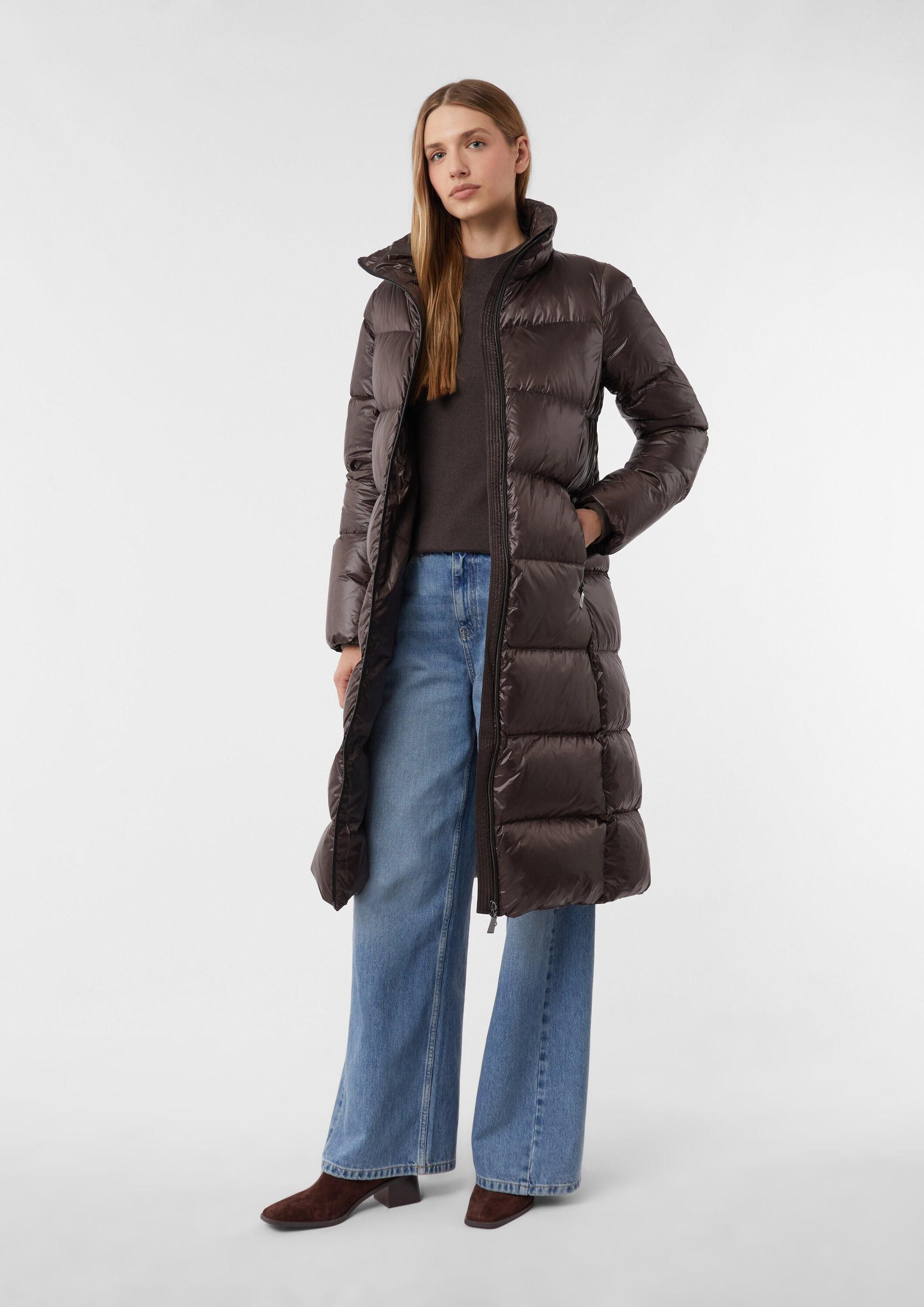 comma Wintermantel Outdoor-Mantel Schimmernder Daunenmantel mit Stehkragen günstig online kaufen