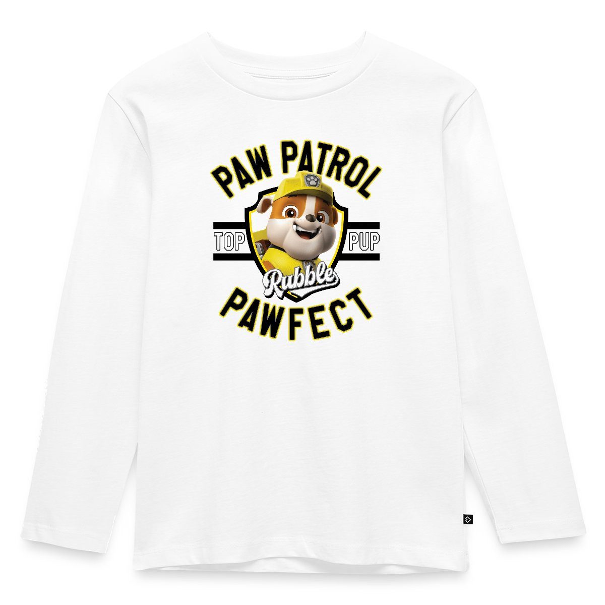 T-Shirt Paw Patrol Rubble Pawfect Kinder Premium Langarmshirt
