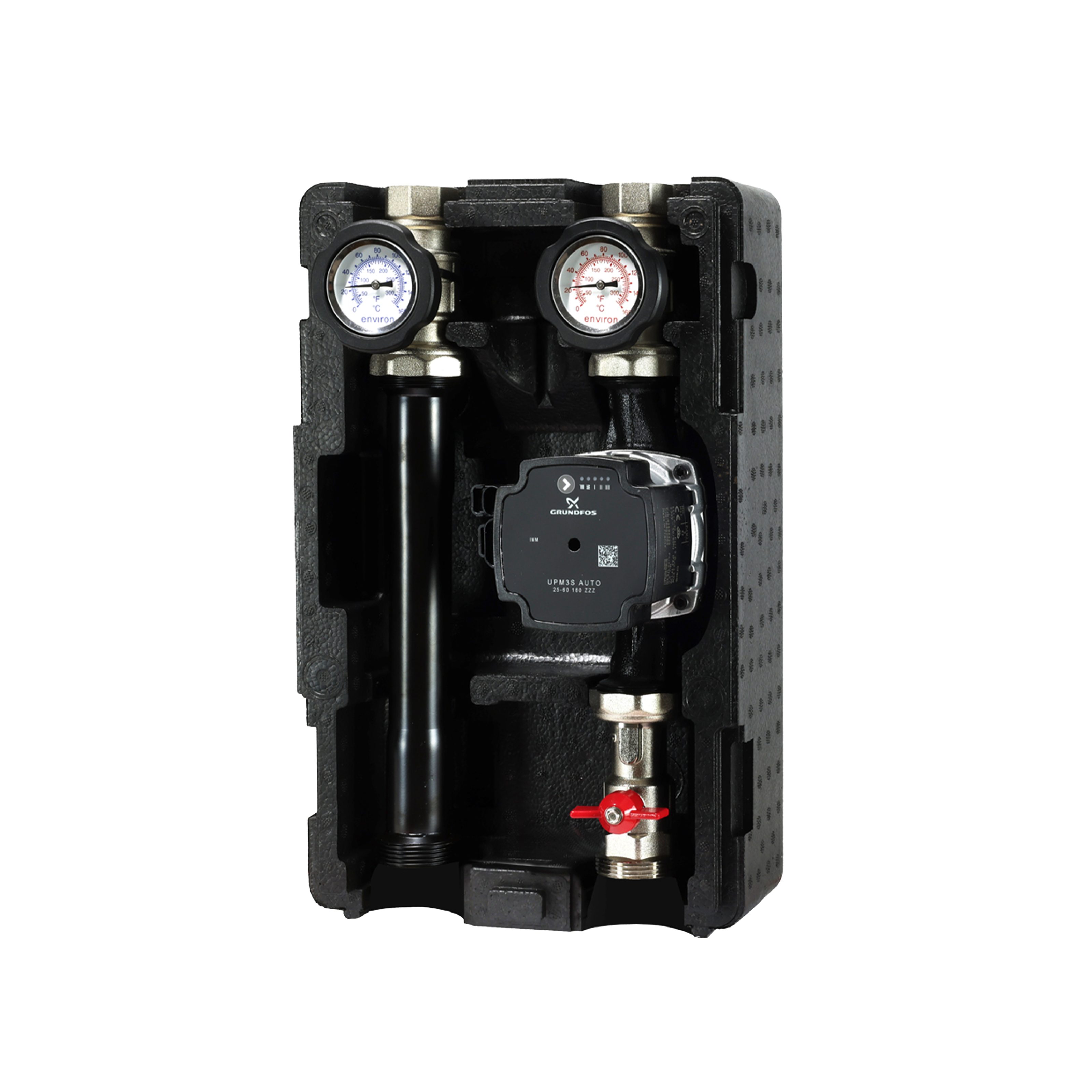 Environ Fußbodenheizung Environ ProfiMix EN003 Heizkreispumpengruppe direkt DN 25, Grundfos UP