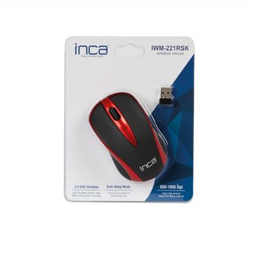 INCA Wireless Funkmaus Maus 1000 DPI Optische Auflösung Plug and Play Maus