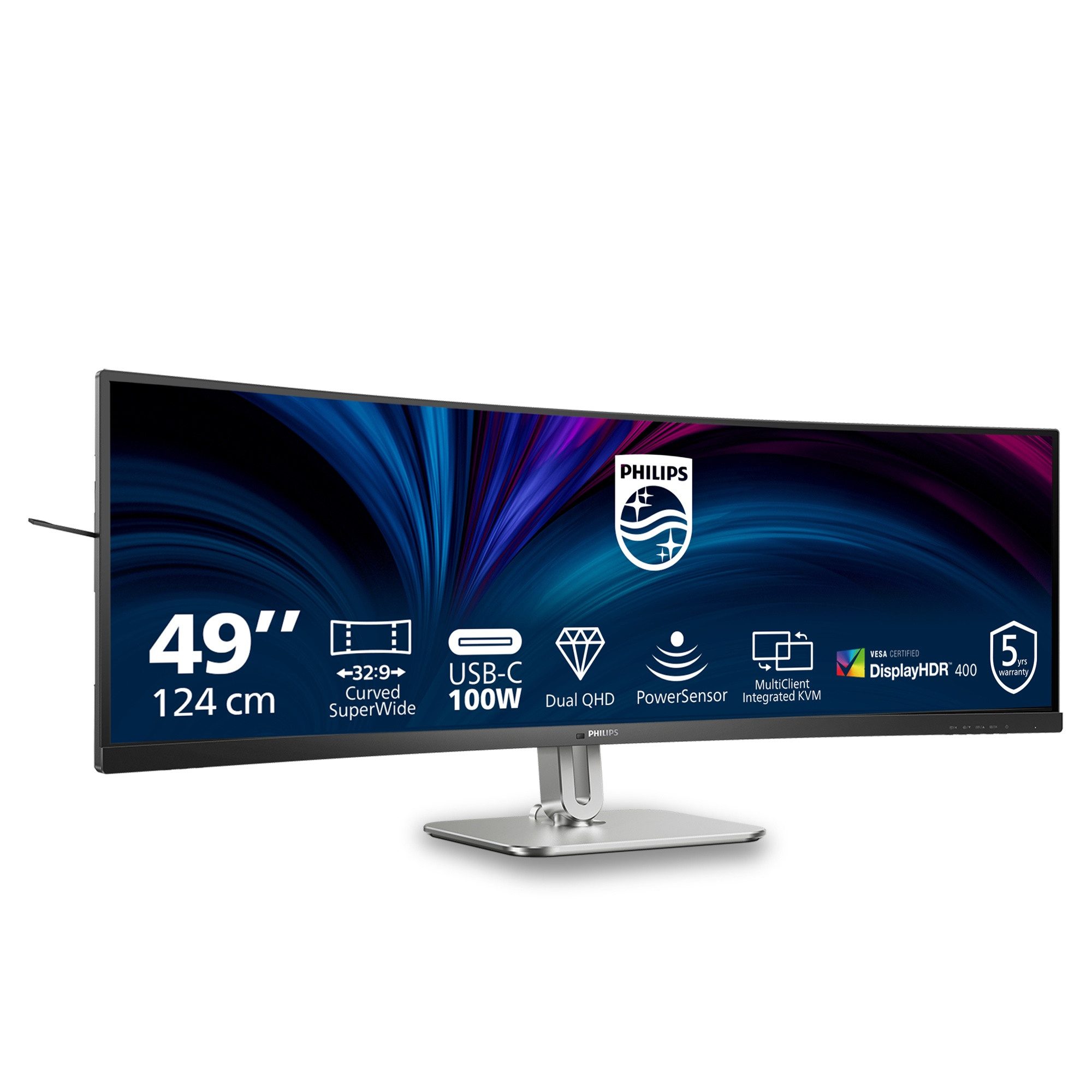 Philips 49B2U5900C/00 TFT-Monitor (124 cm/48.8 ", 5120 x 1440 px, QHD, 4 ms Reaktionszeit, 75 Hz, LCD)