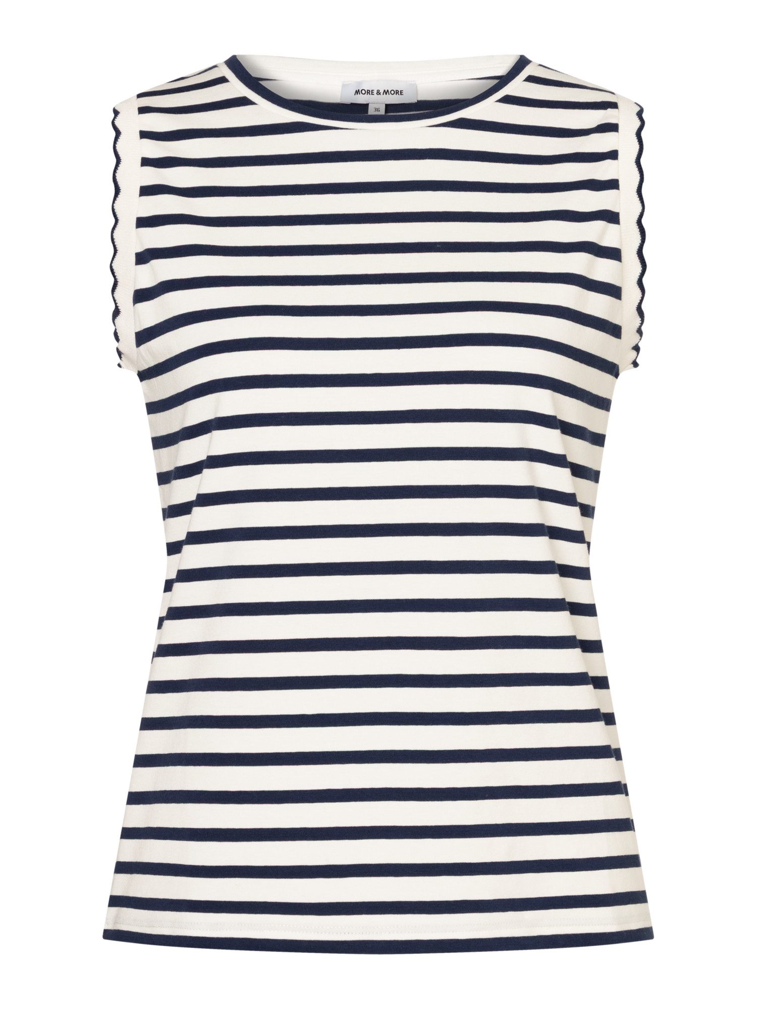 MORE&MORE Shirttop sportives Tank-Top, geringelt