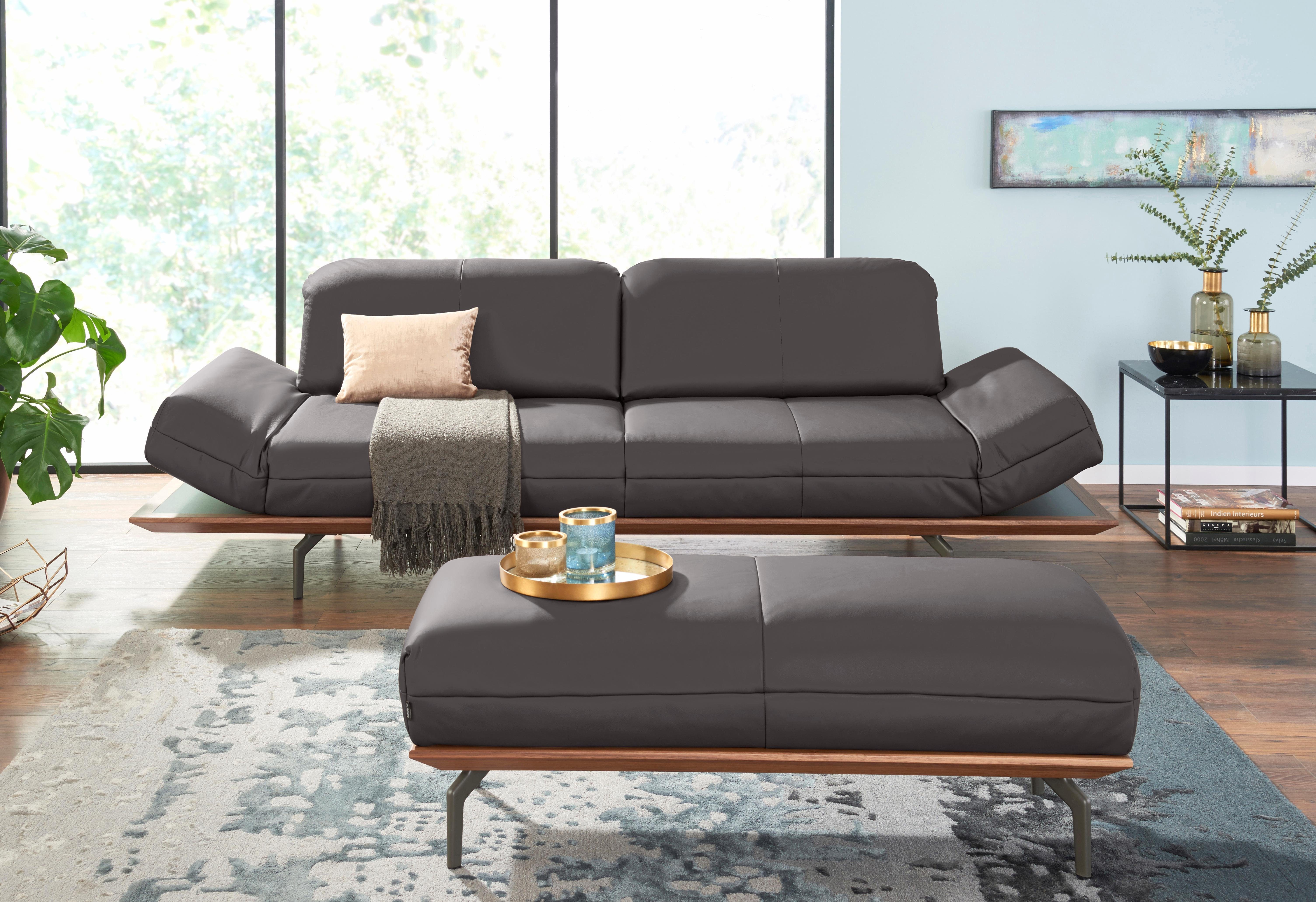 sofa in Qualitäten, oder 232 Breite Nußbaum, hs.420, Natur hülsta 2 in Eiche cm 3-Sitzer Holzrahmen