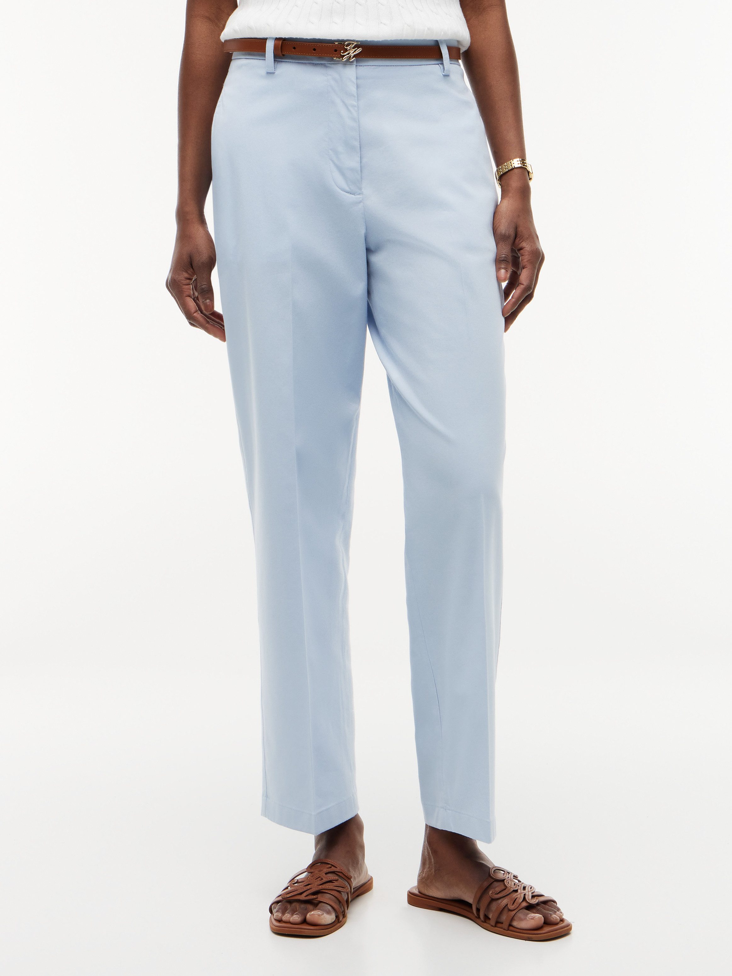 Tommy Hilfiger Chinohose COTTON SLIM STRAIGHT CHINO Baumwollmischung, straight fit