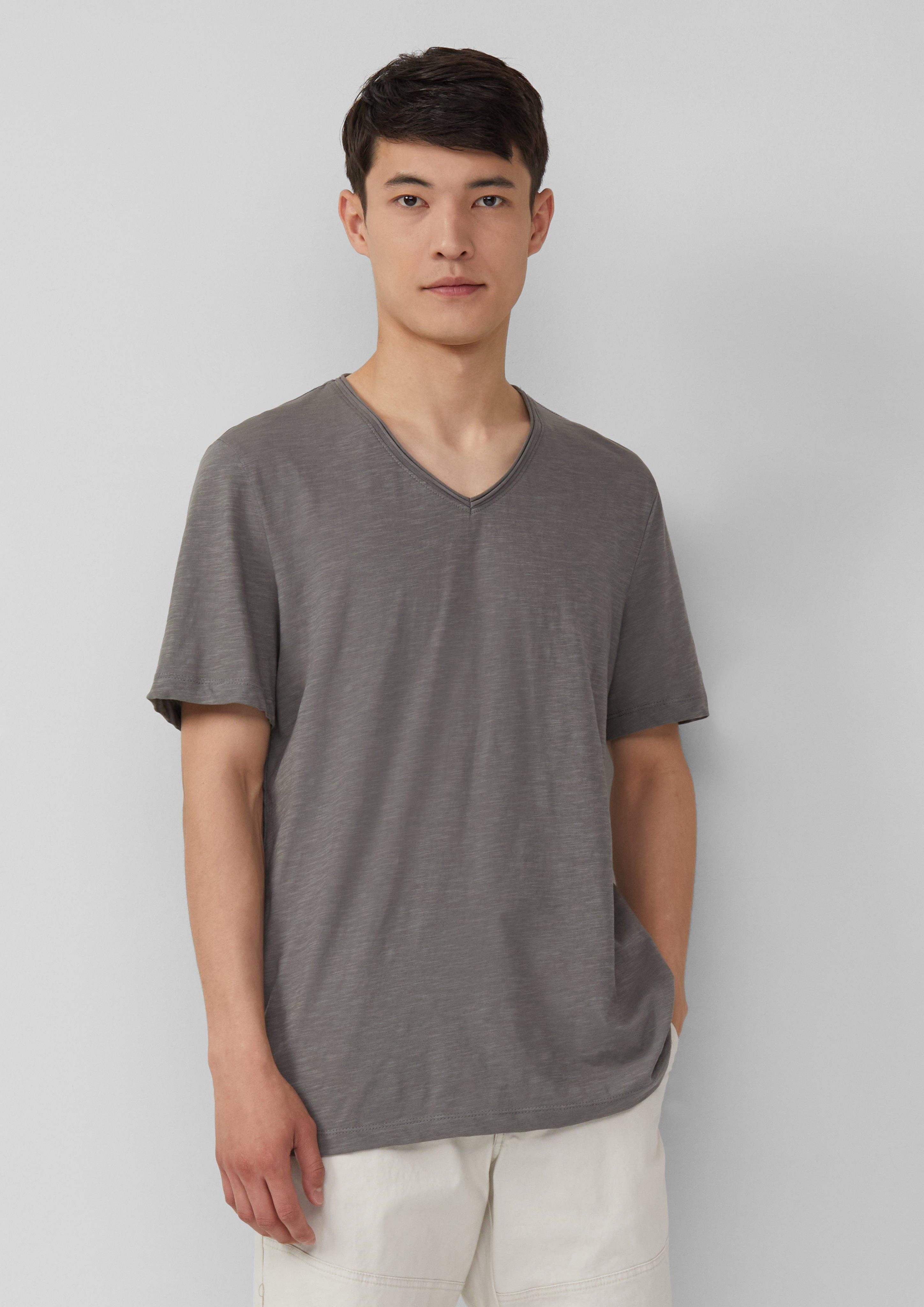 s.Oliver Kurzarmshirt Luftiges T-Shirt mit V-Ausschnitt günstig online kaufen