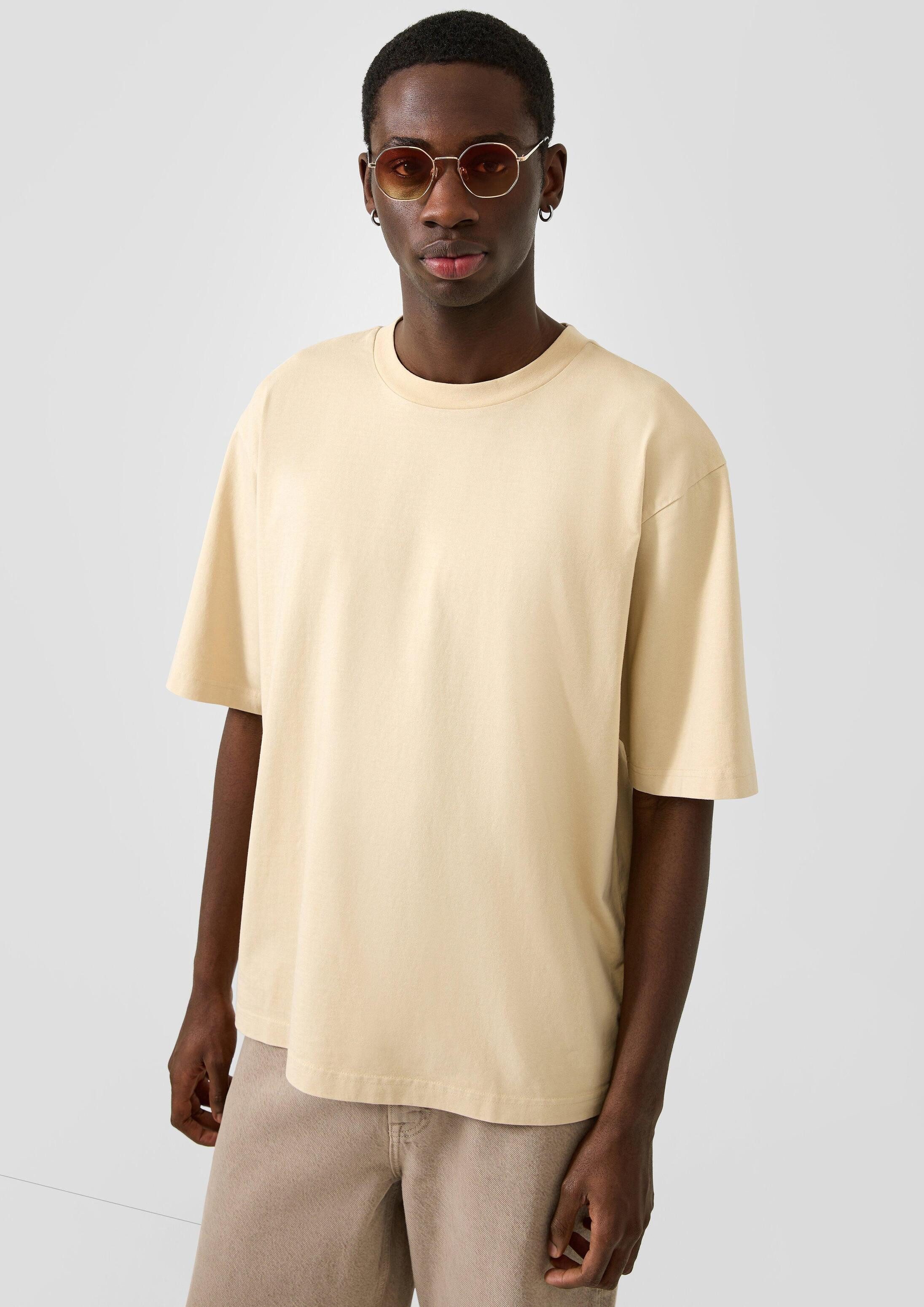 QS Kurzarmshirt T-Shirt Relaxed Fit T-Shirt mit Rückenprint