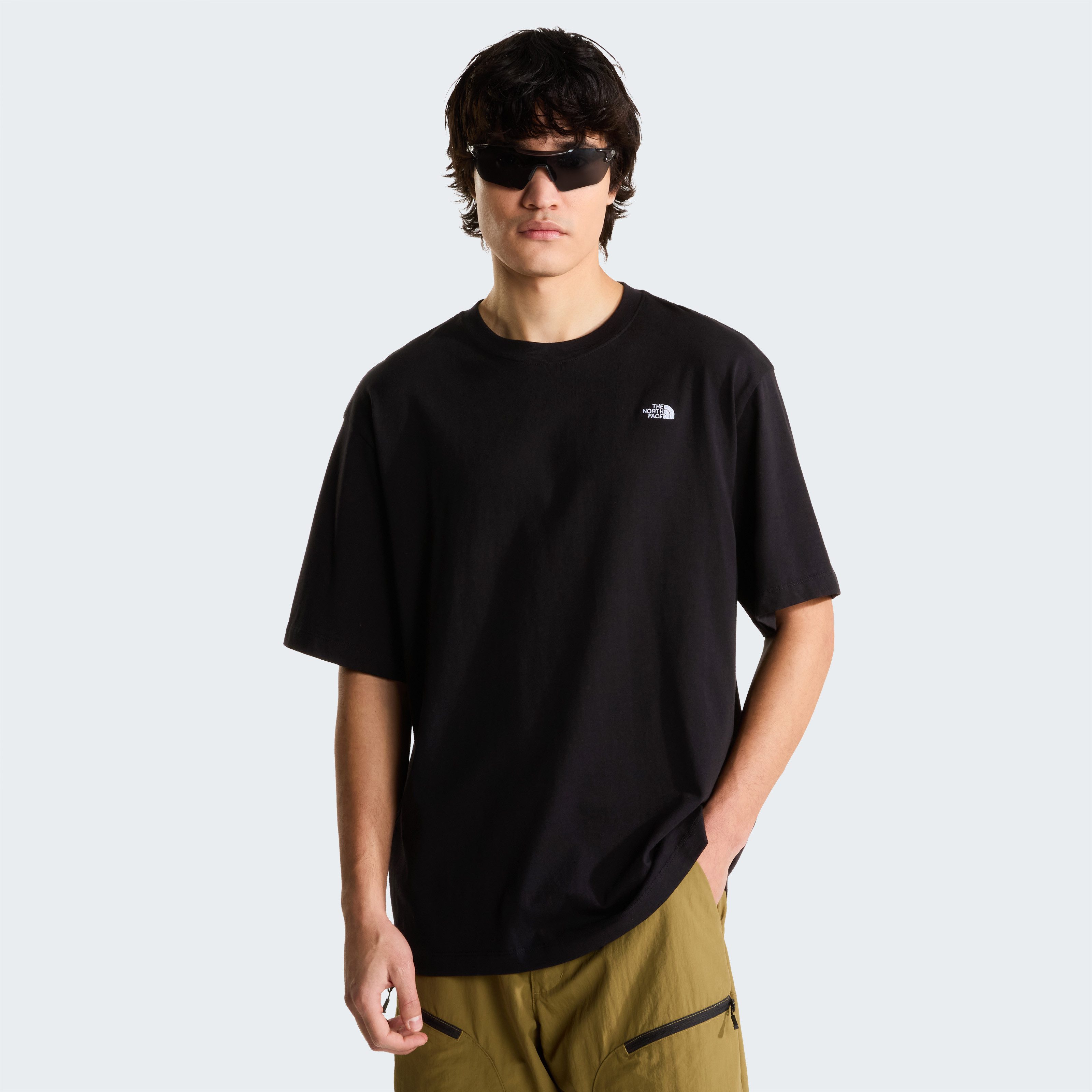 The North Face T-Shirt M TNF ESSENTIAL SIMPLE DOME OS SS TEE lockere Oversized-Passform, Kurzarm, für Alltag und Freizeit