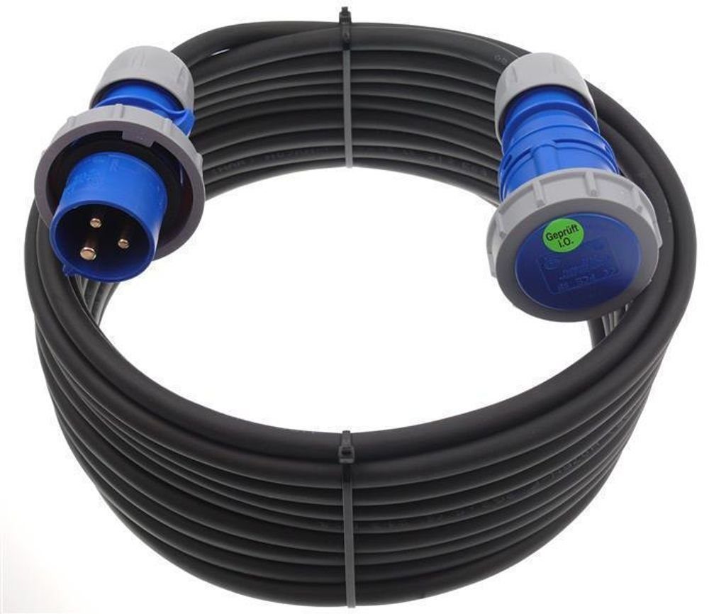 Wasserdicht Elektro-Kabel, (500 5m 3x2,5 CEE cm) 3G2,5 maxgo® 16A Verlängerung IP67 Caravan Camping