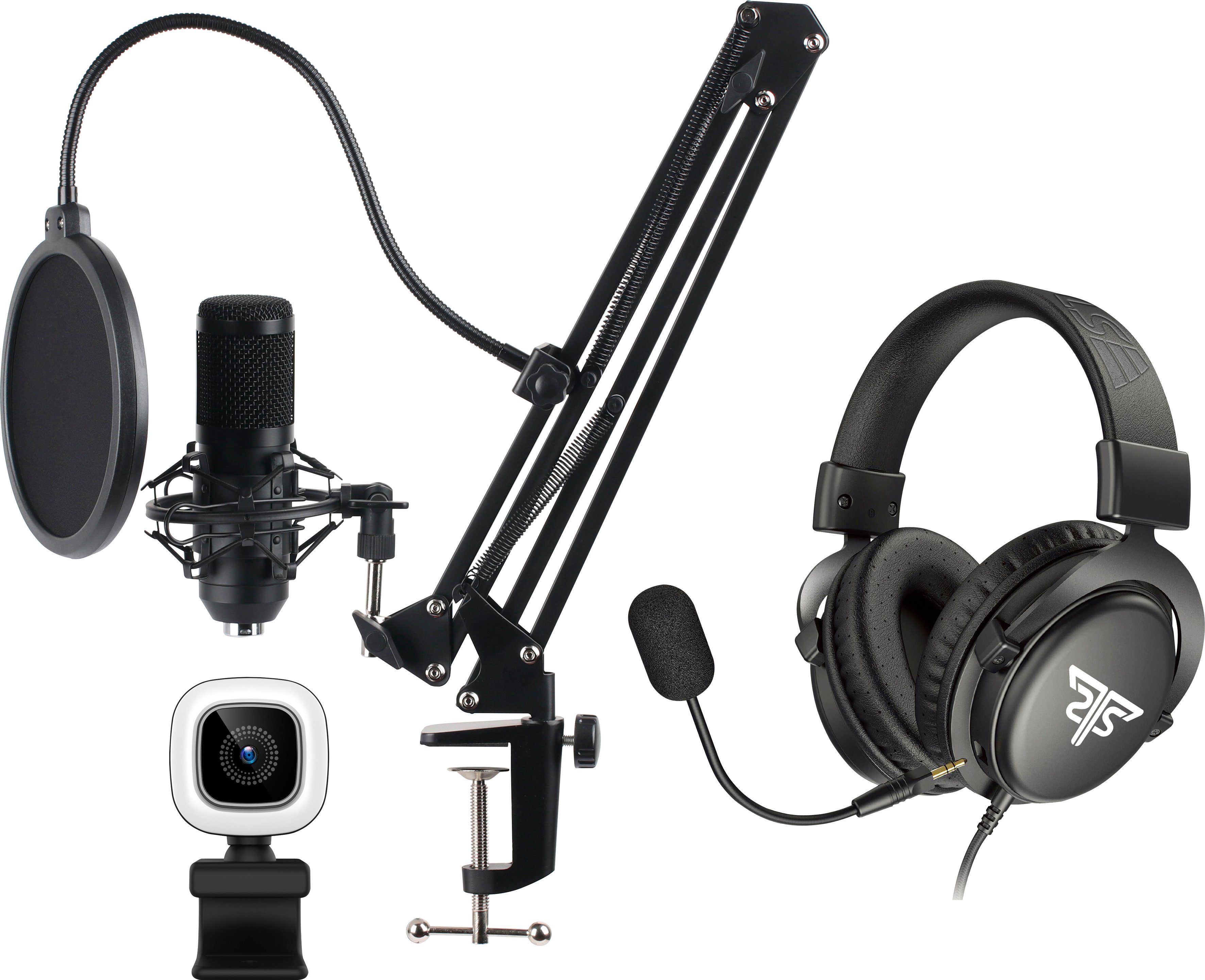 Hyrican Striker Streamer Start-up Collection Gold ST-SM50/ST-GH823/ST-CAM554 Eingabegeräte-Set